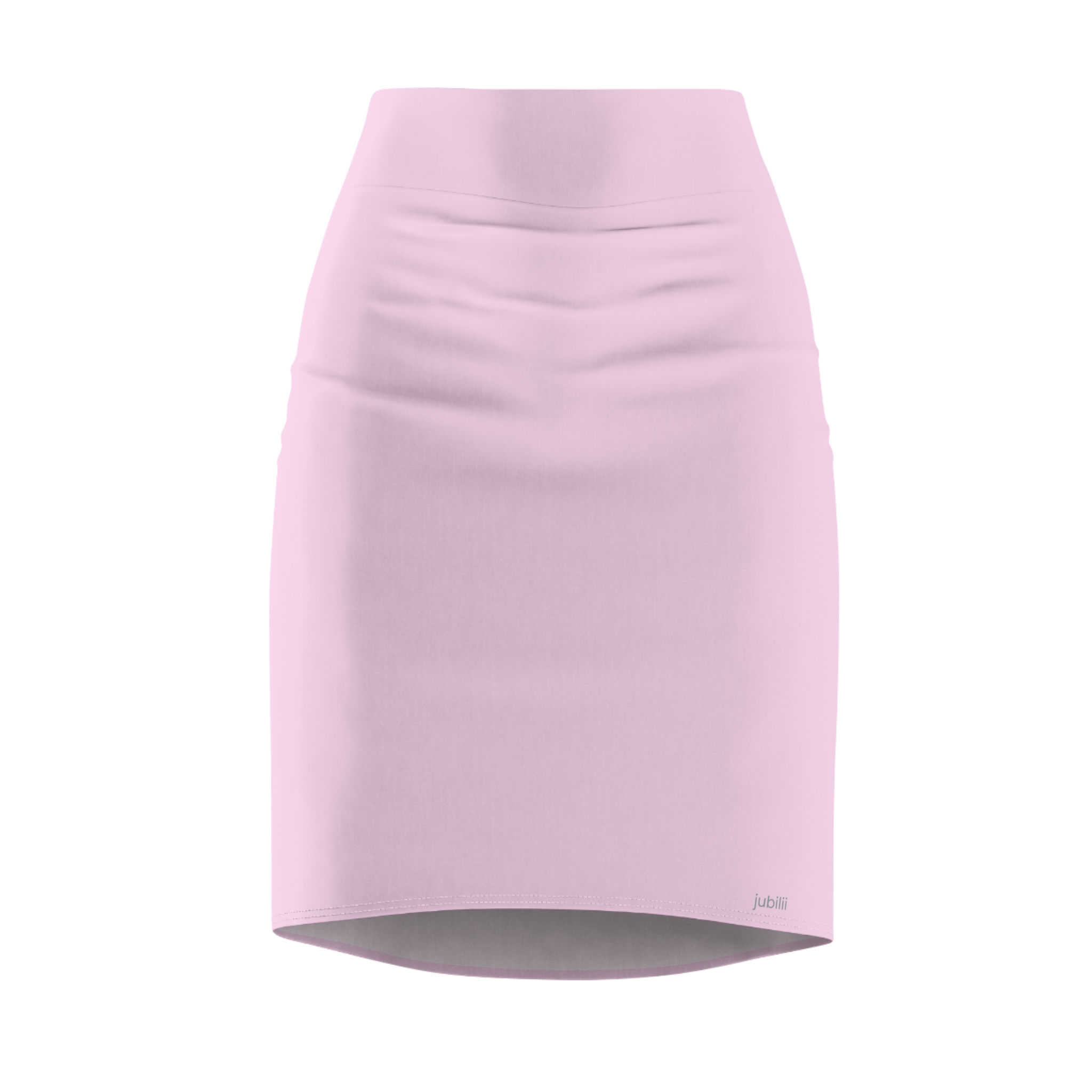 Lavender pencil skirt mid waist fit elastic waistband