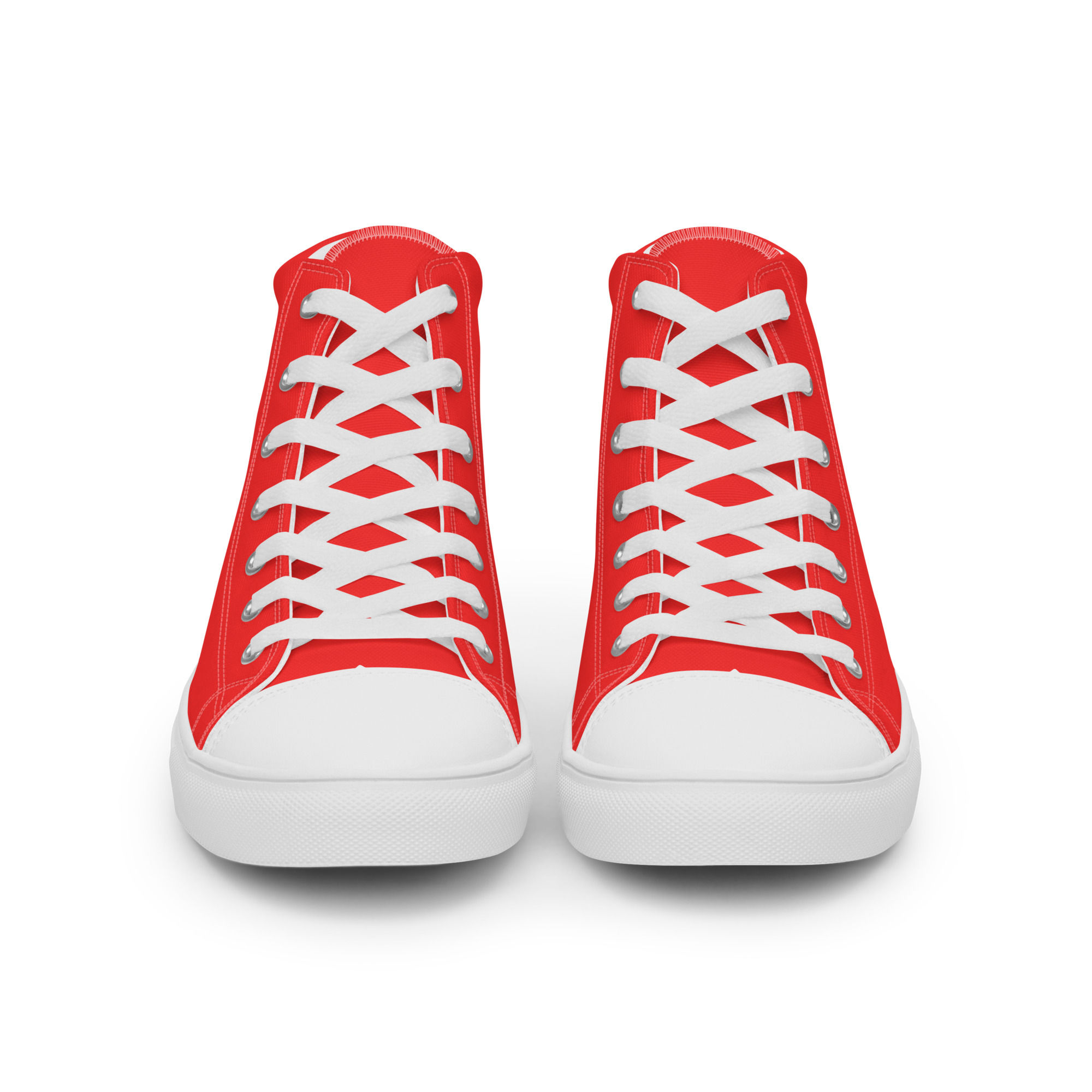 Heart red women high top trainers