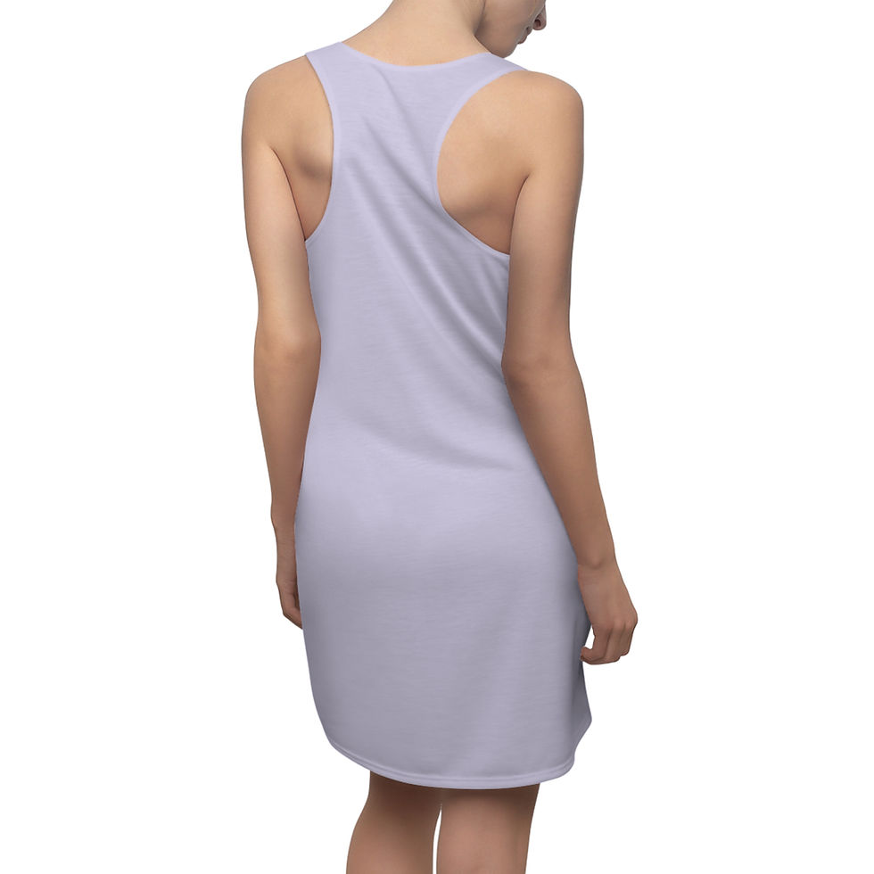 Purple pastel athletic racerback dress sporty fit XS – 2XL