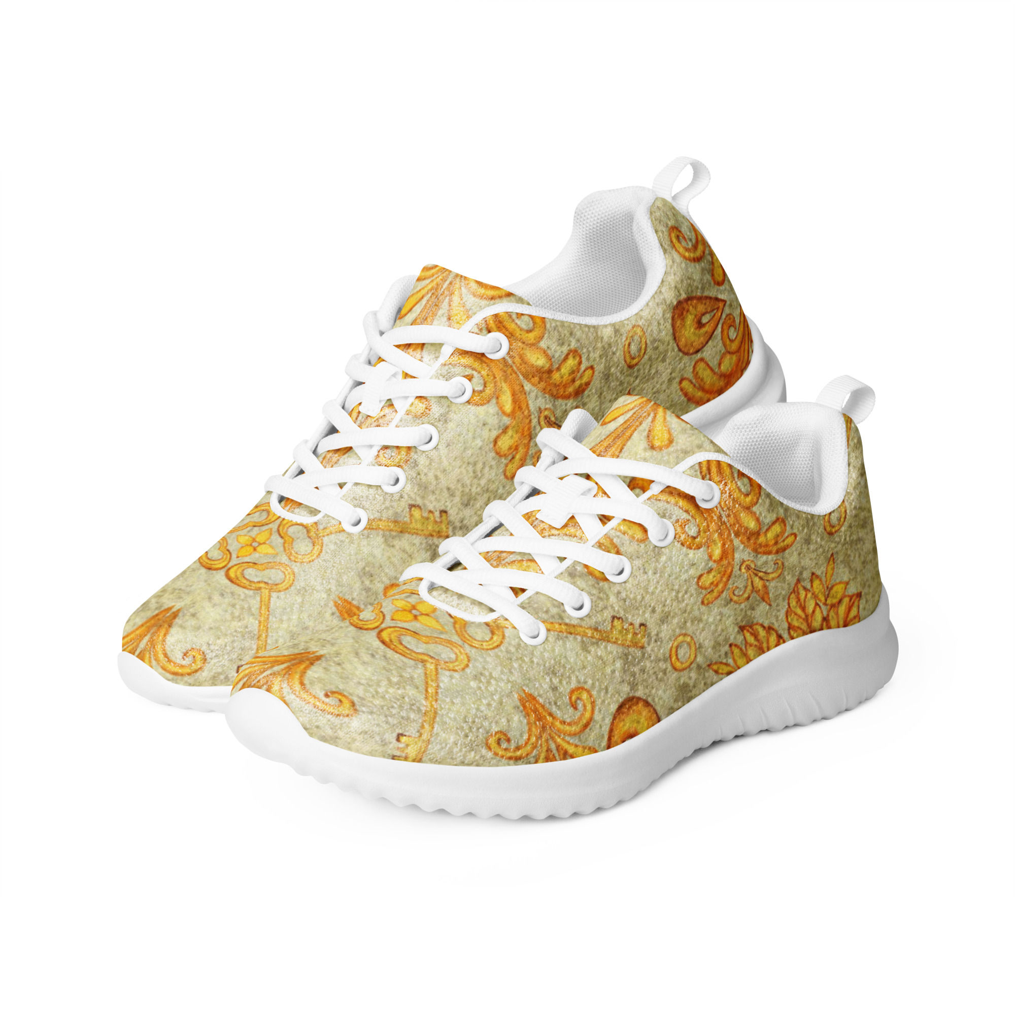 Golden design women’s athletic shoes