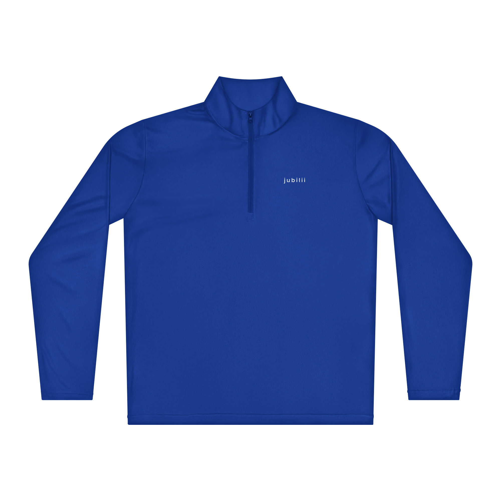 Royal blue lightweight quarter-zip pullover