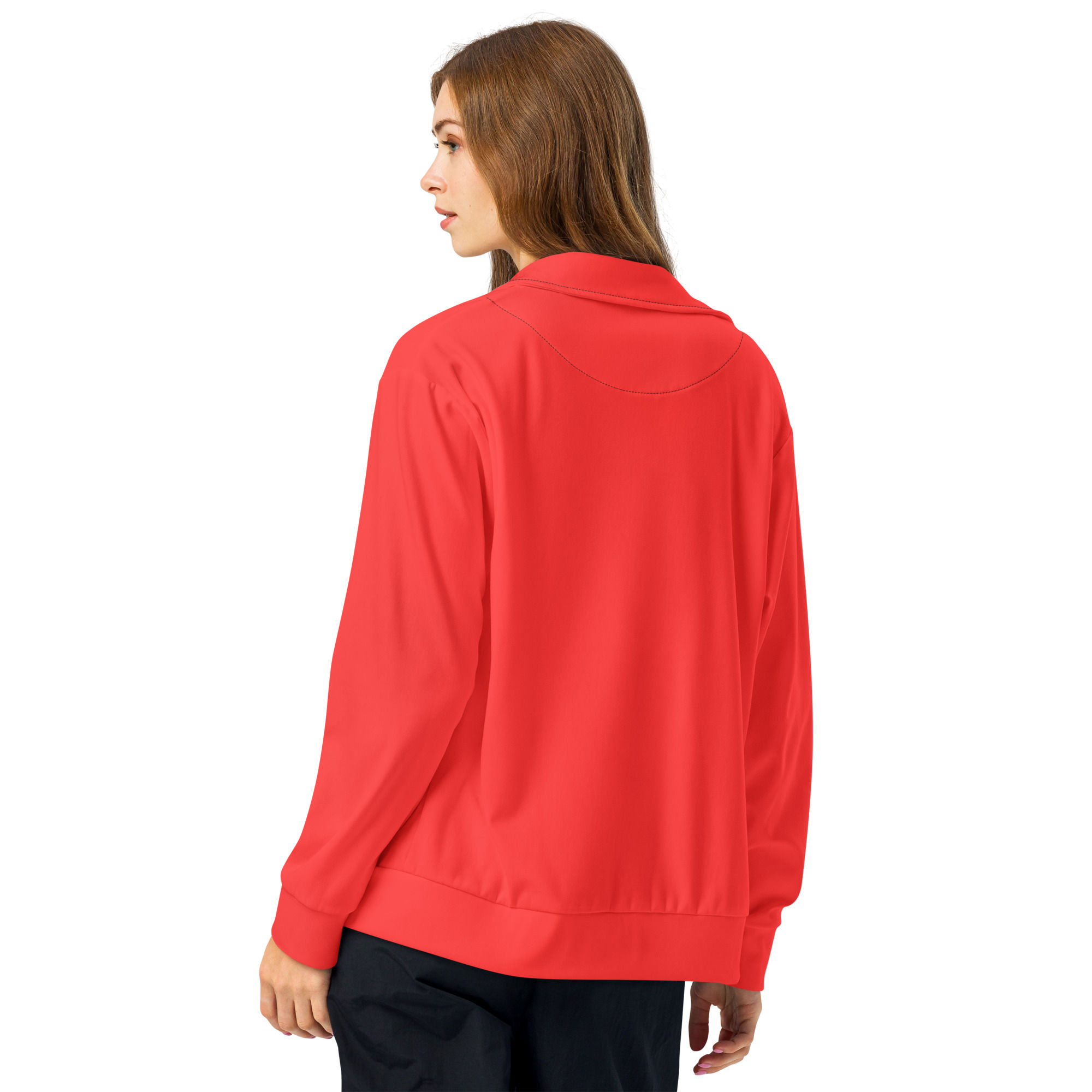 Heart Red & Eastern blue unisex track jacket extra comfort