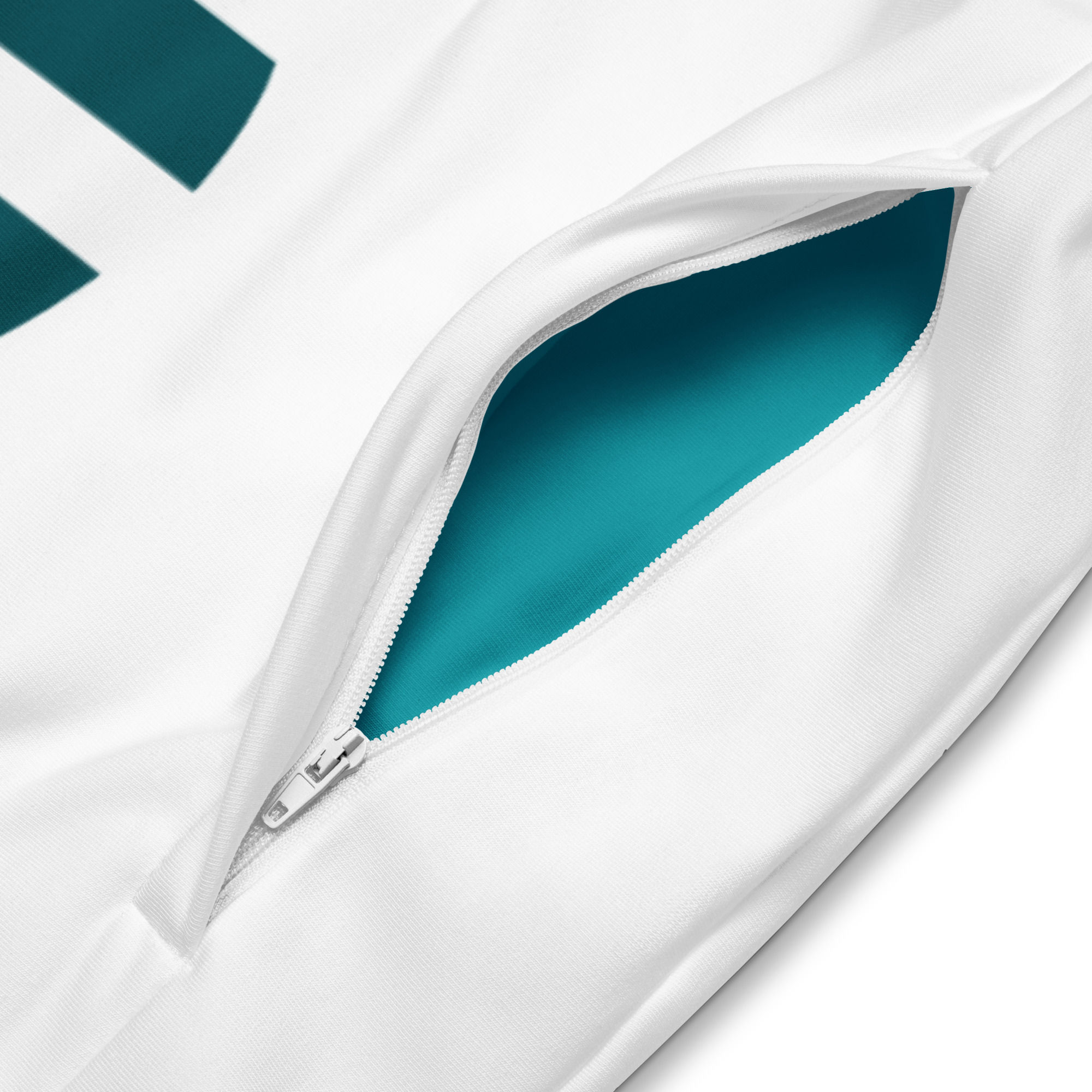 White & Eastern blue unisex track jacket extra comfort