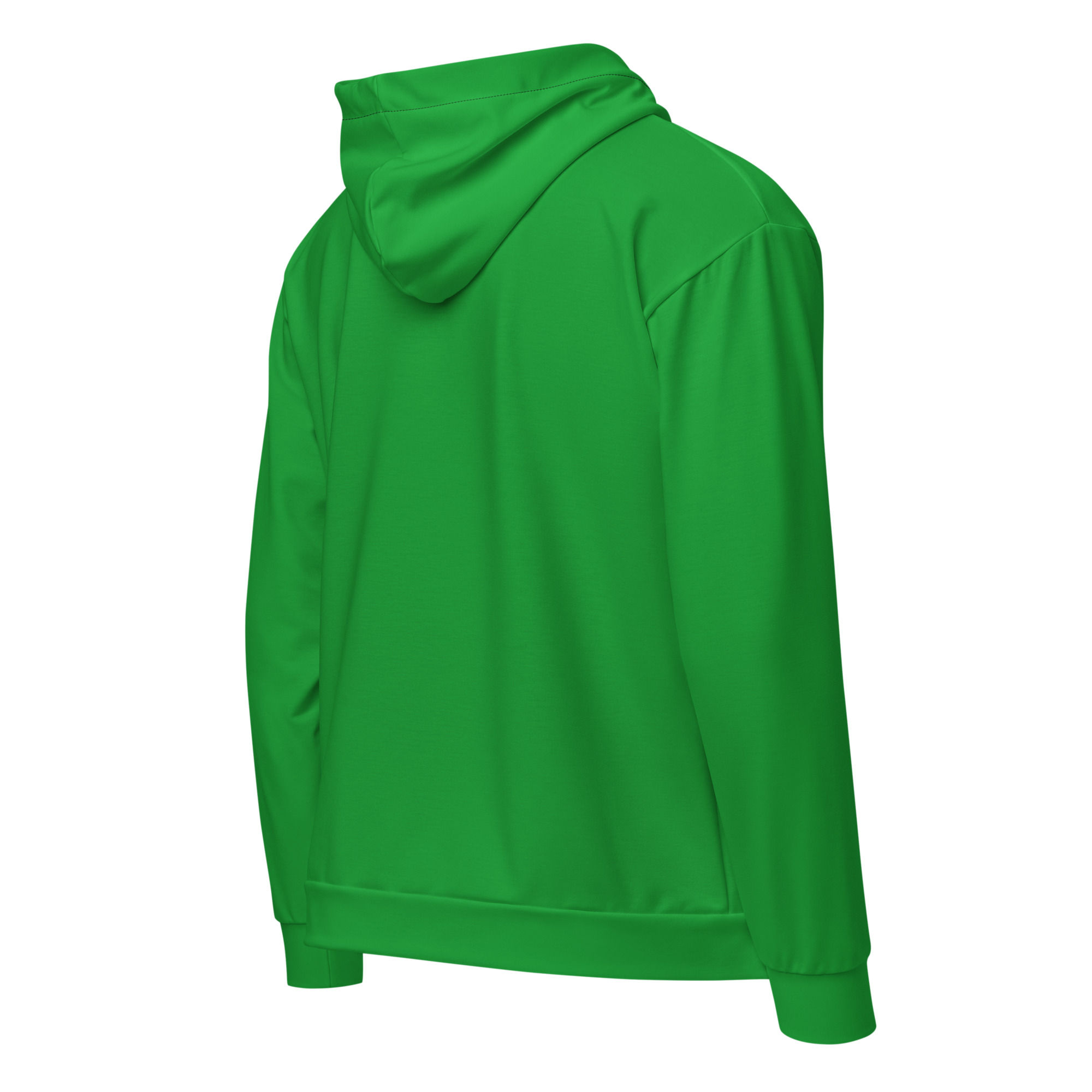 Tree green unisex zip hoodie extra comfort