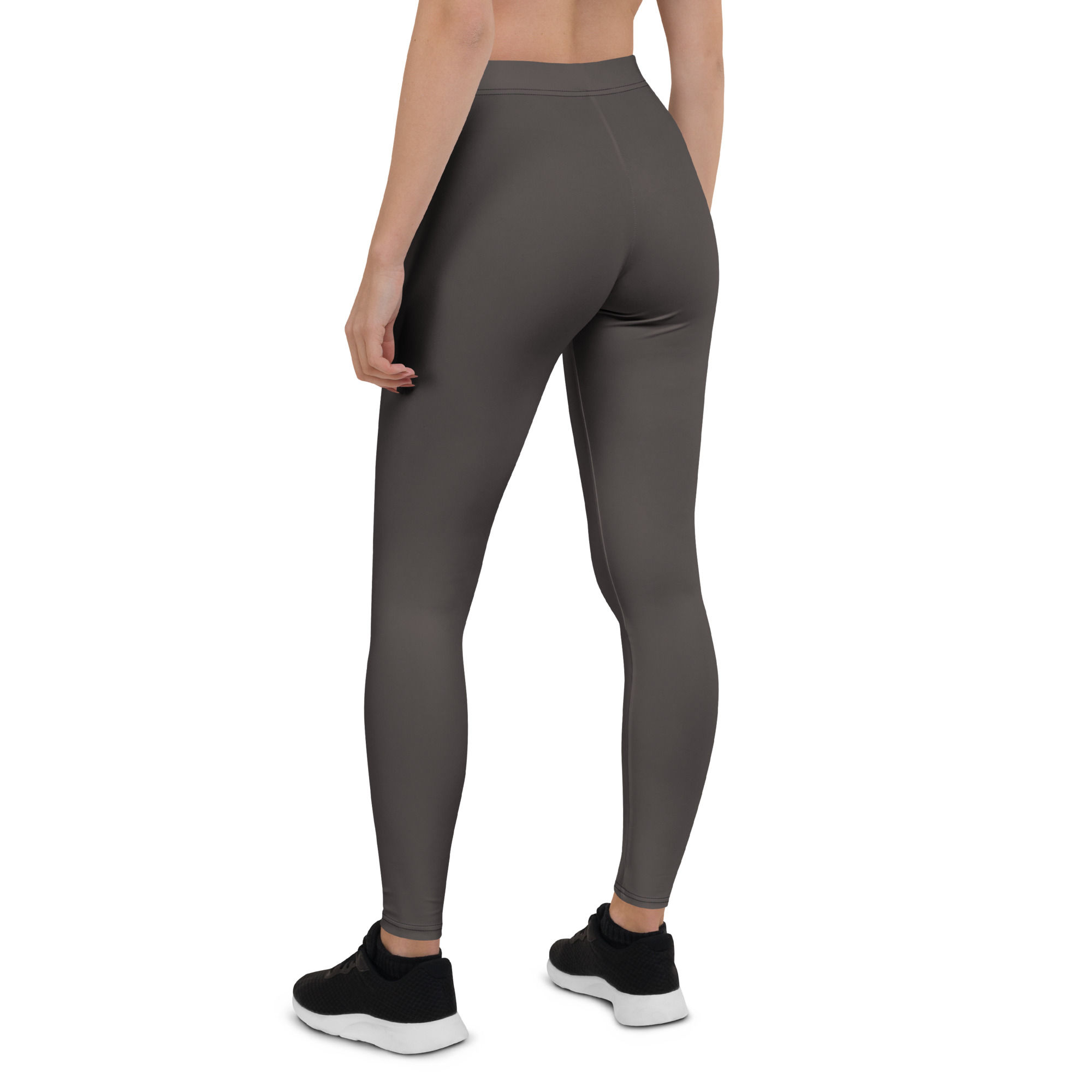Charcoal heather waistline leggings stretchy