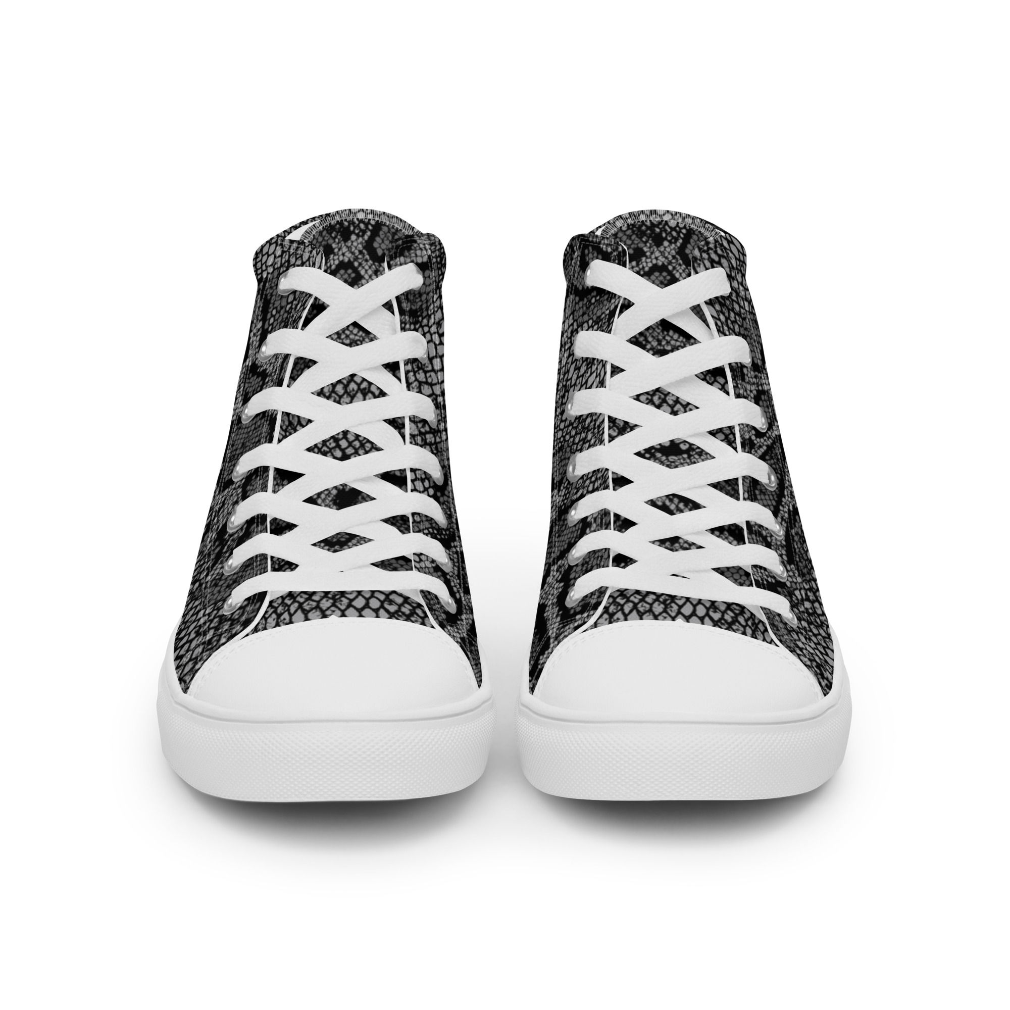 Animal print black women high top trainers