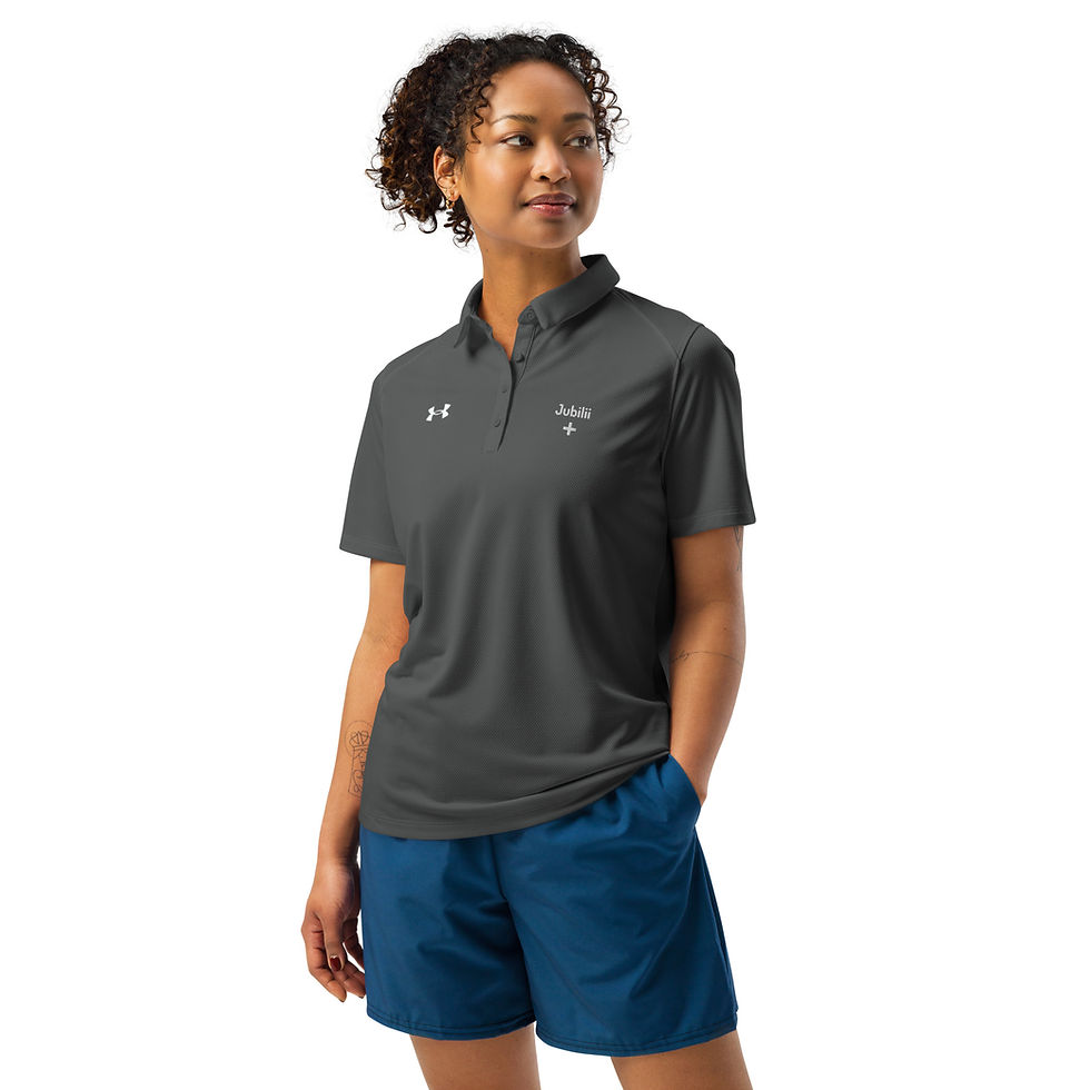 Under Armour Grey logo embroidered women polo shirt S-2XL relaxed fit comfort