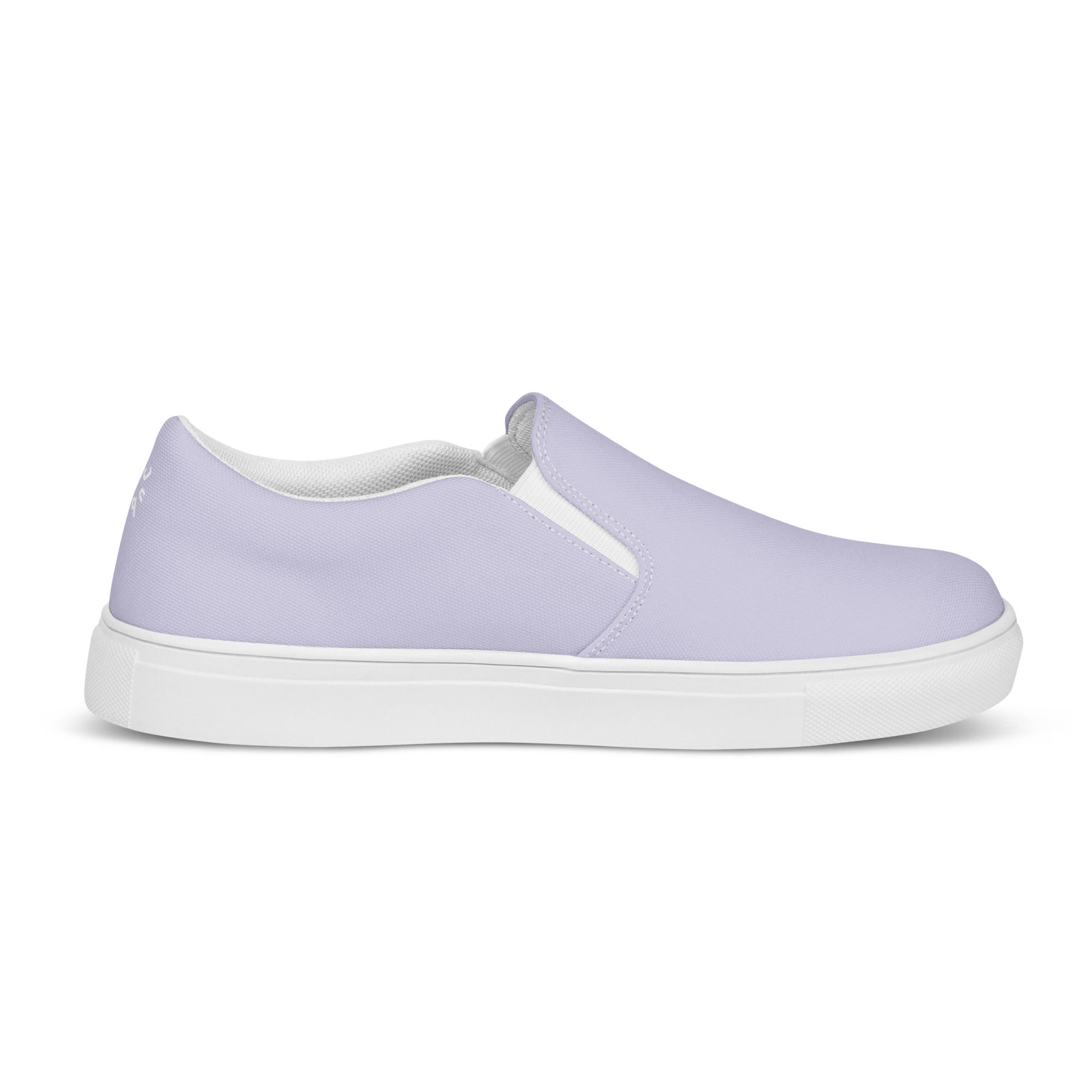 Purple pastel women's slip-on canvas shoes