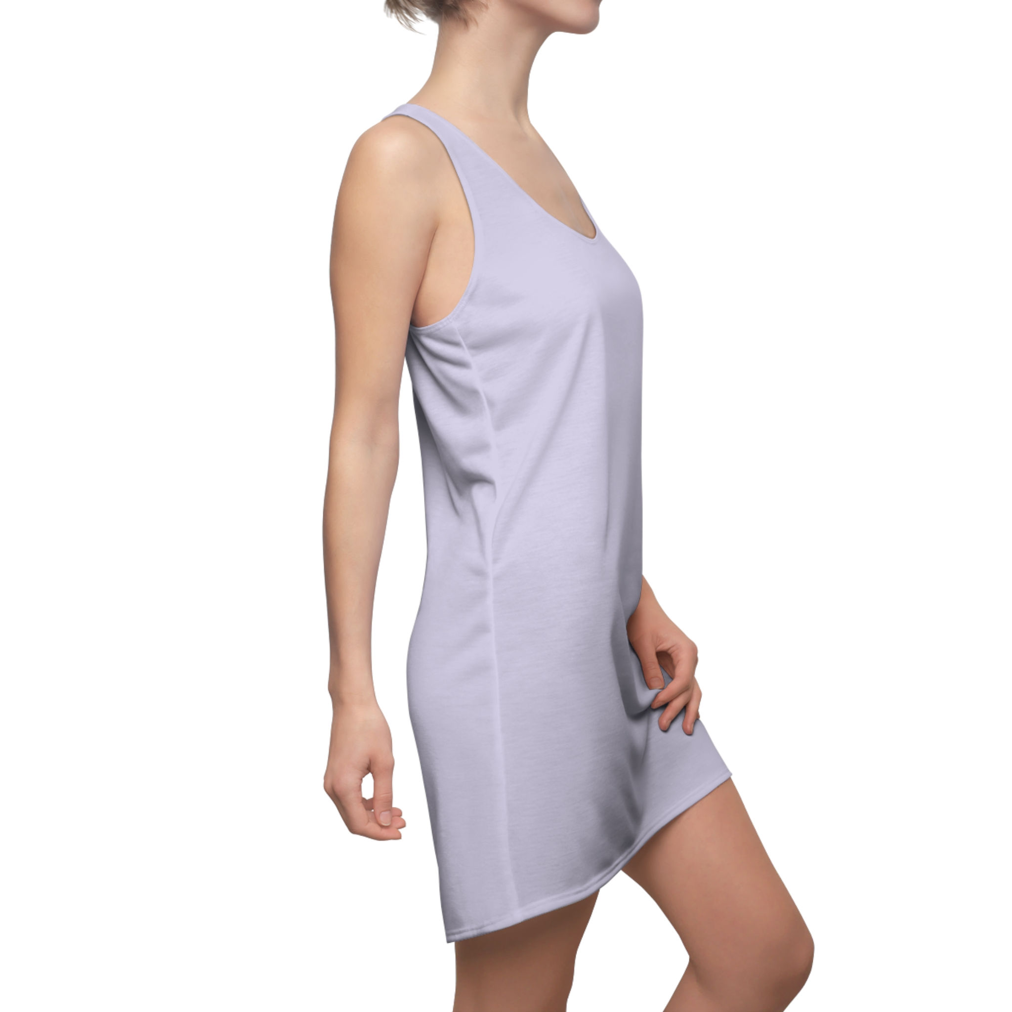 Purple pastel athletic racerback dress sporty fit XS – 2XL