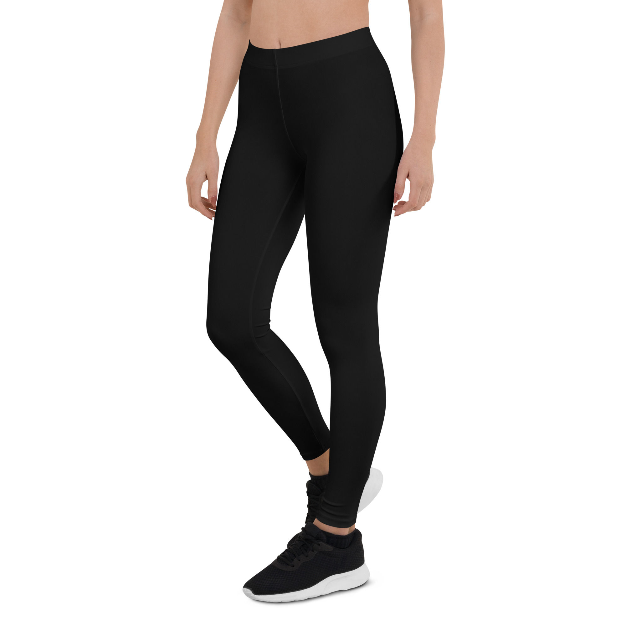 Black waistline leggings stretchy XS-XL