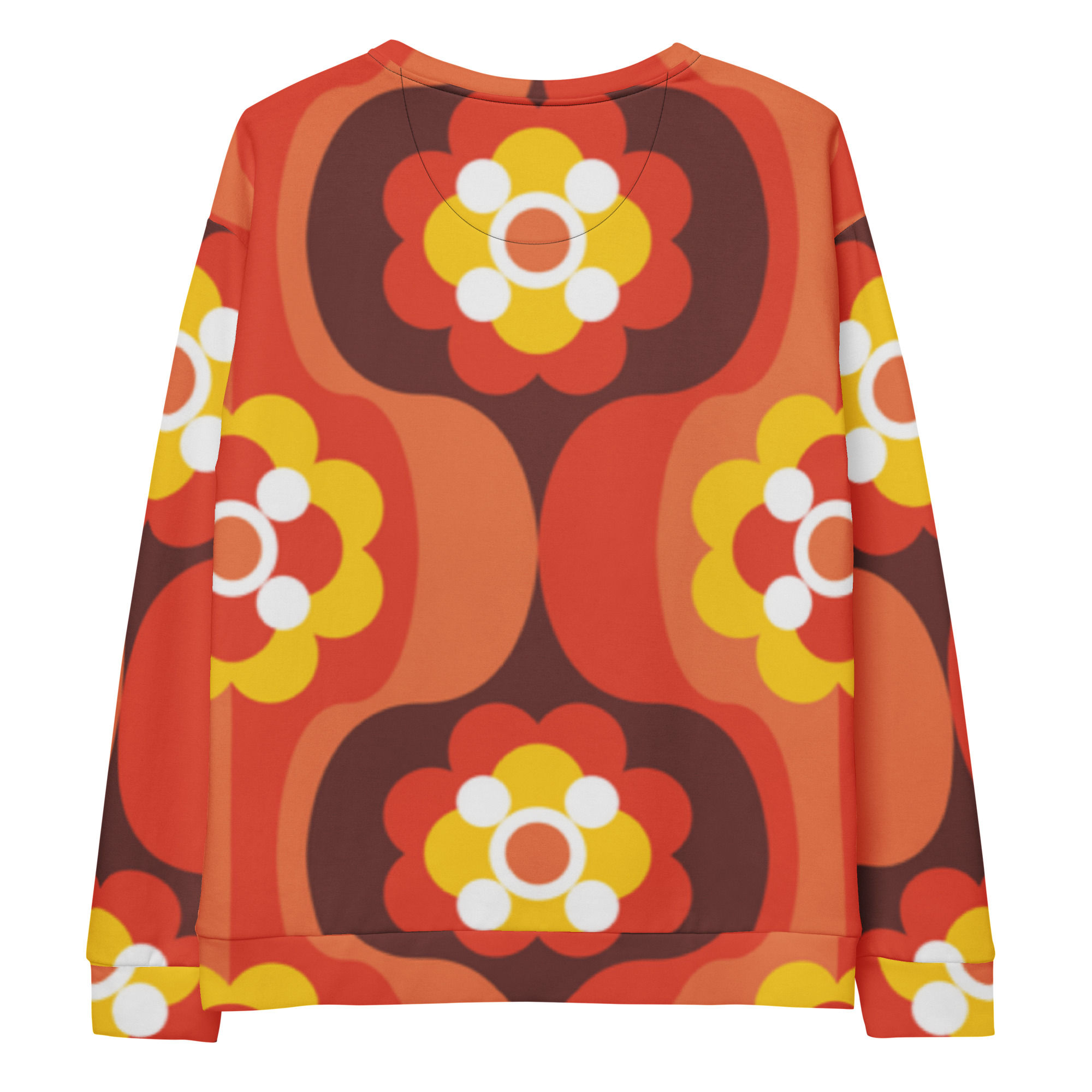 Vintage style Recycled Unisex Sweatshirt 2XS-6XL Brushed fleece fabric inside