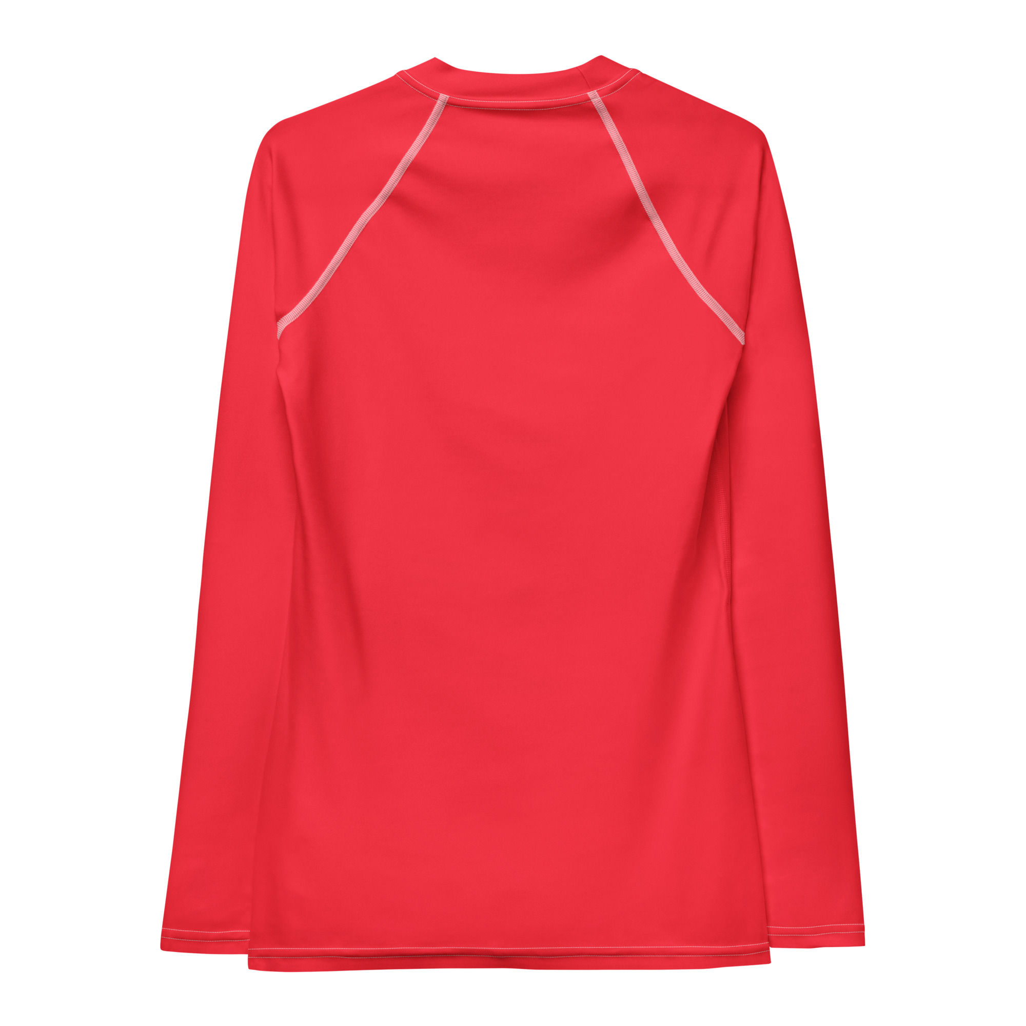 Team red womens rash guard athletic shirt