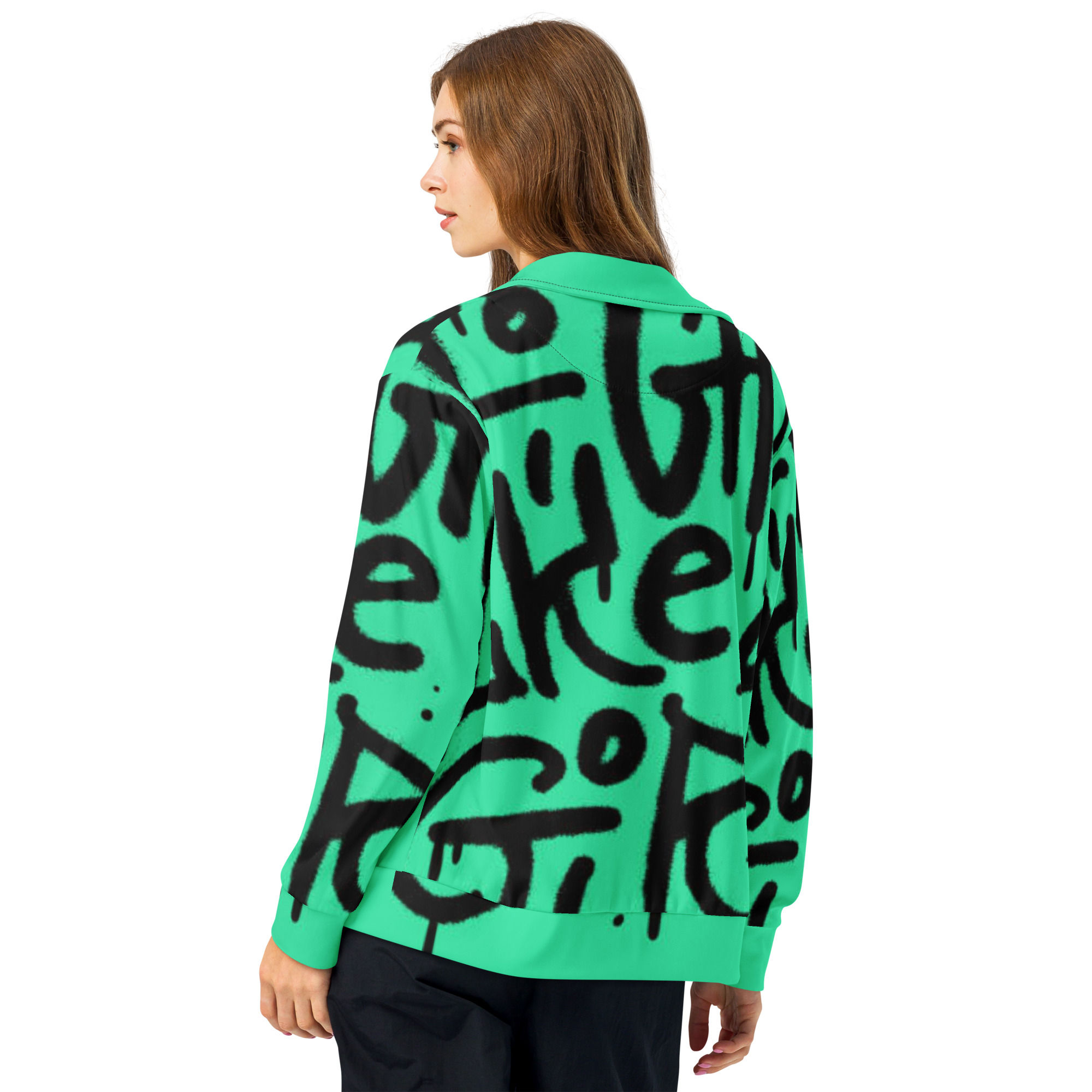 Fight like a girl Recycled Unisex Track Jacket 2XS-6XL relaxed fit lightweight