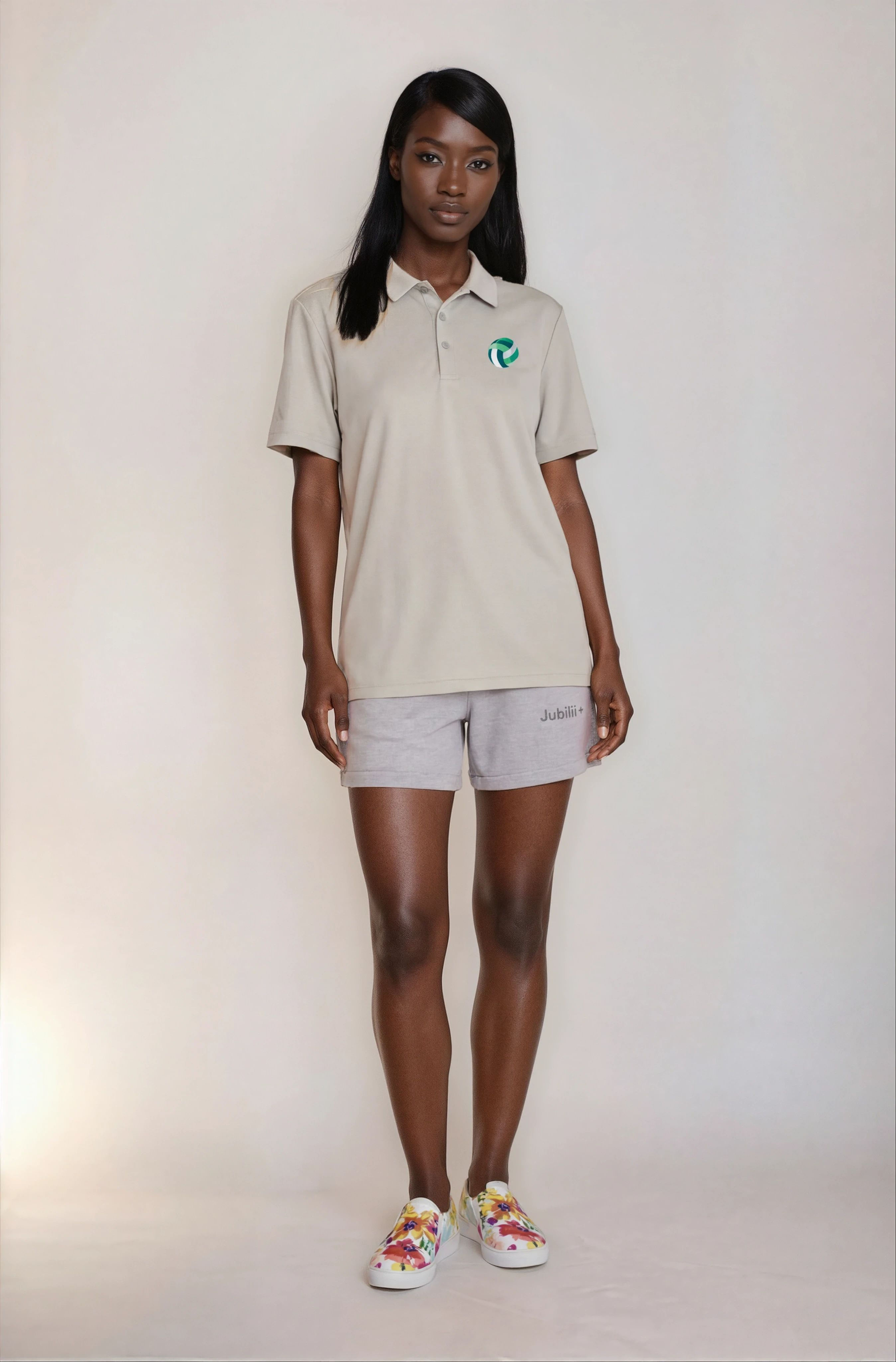 Adidas® Space-Dyed Polo light grey shirt embroidered soccer S-4XL regular fit