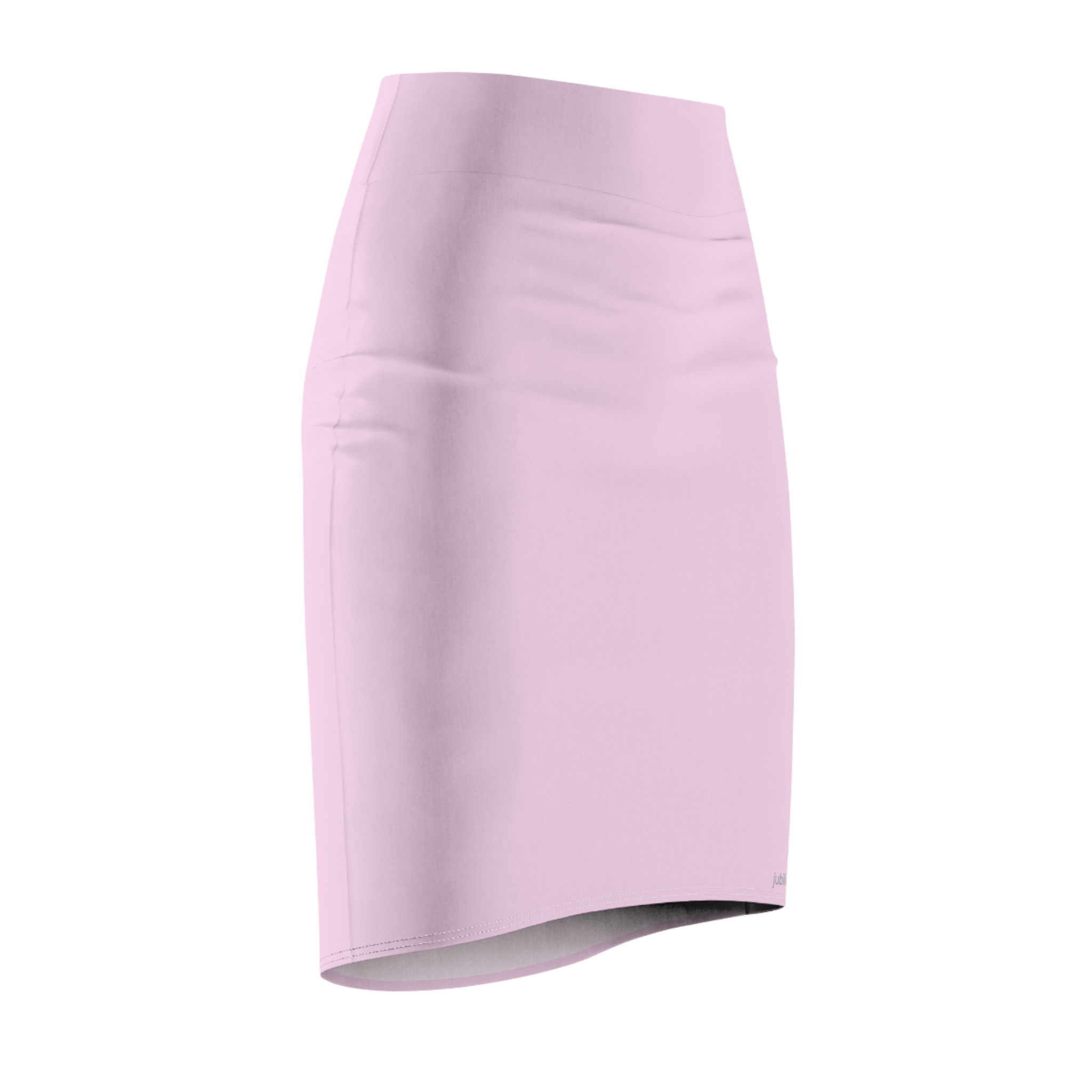 Lavender pencil skirt mid waist fit elastic waistband