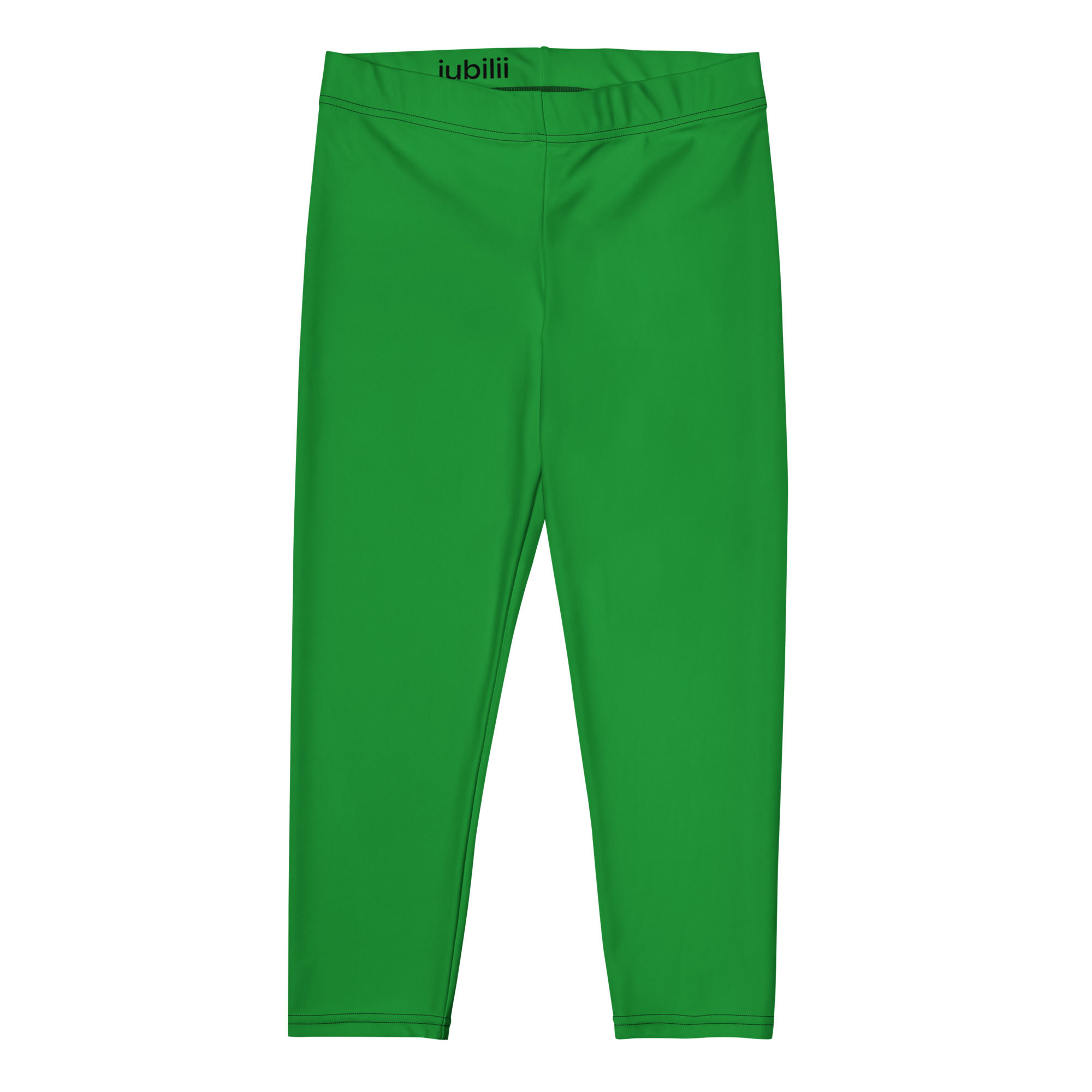 Tree green mid-rise capri leggings