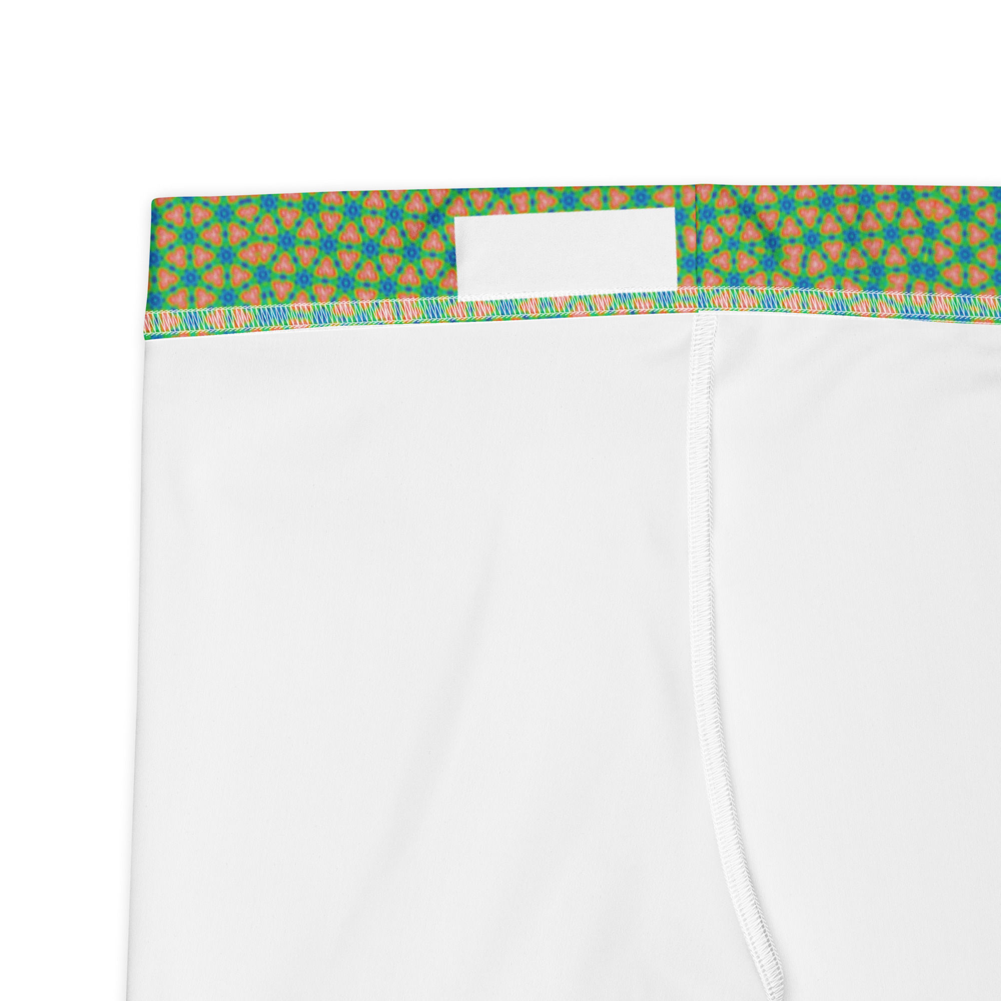 Green design bike short elastic waistband