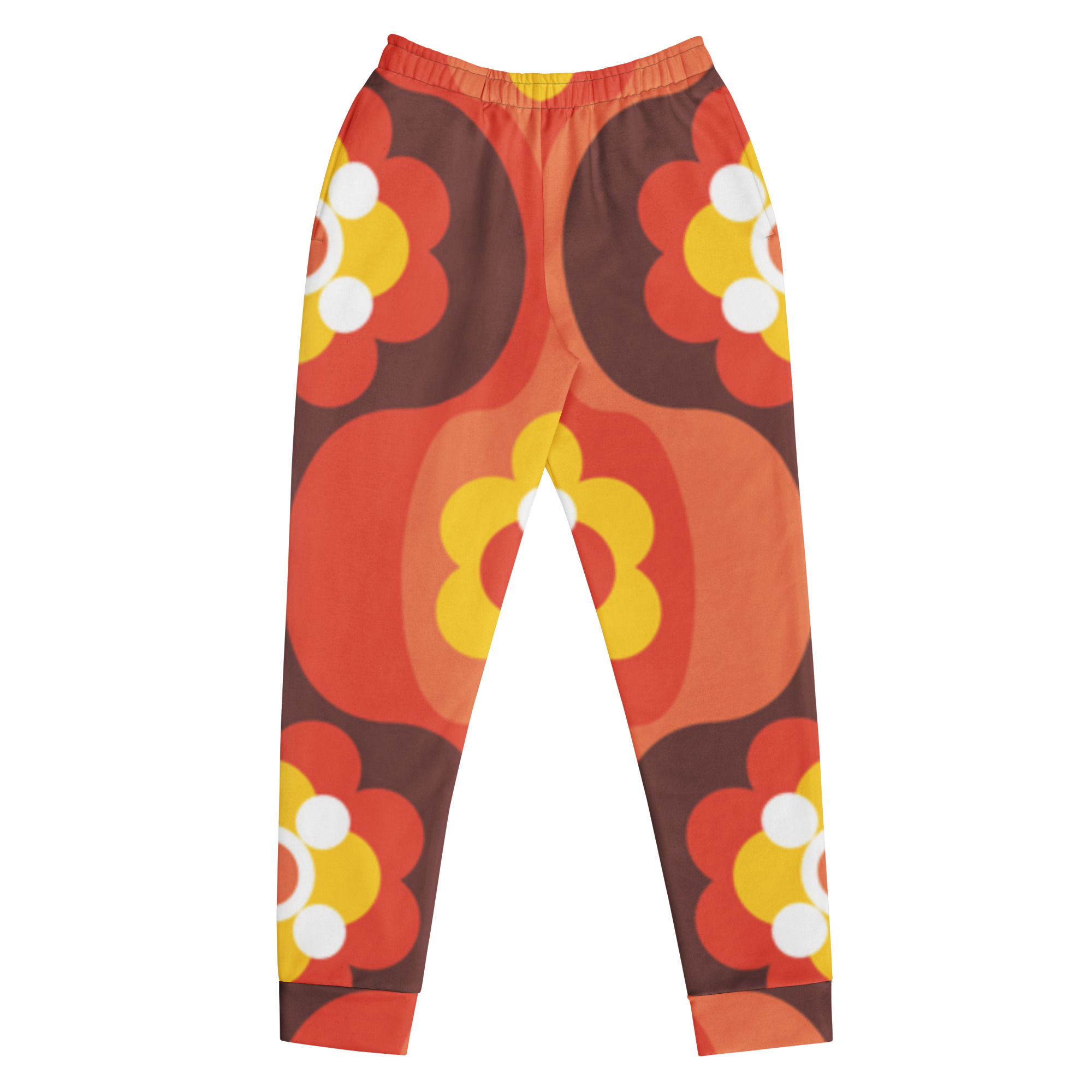 Vintage style Recycled Womens Joggers XS-3XL slim fit Elastic waistband pockets