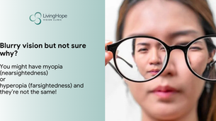 Compare myopia vs hyperopia, their causes, symptoms, and treatments. Learn key differences and when to book an eye exam at LivingHope Vision Clinic.