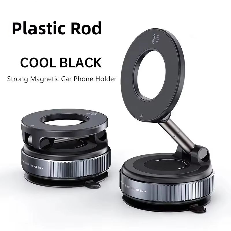 Thumbnail: Premium Vacuum Suction Magnetic Phone Mount Strong Magnet Anti Slip Cell Holder 