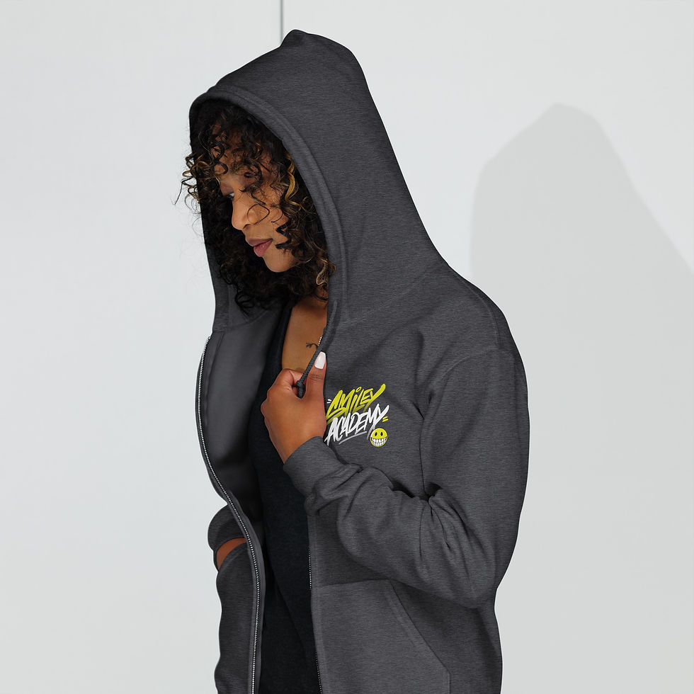 Thumbnail: Smiley Style heavy blend zip hoodie