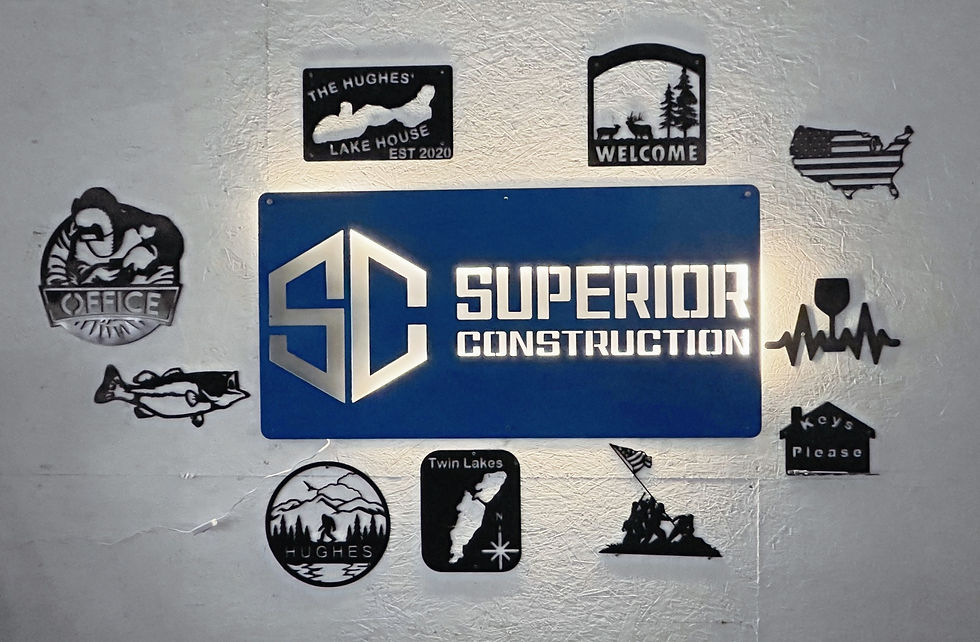 Signs created with Plasma Cutter