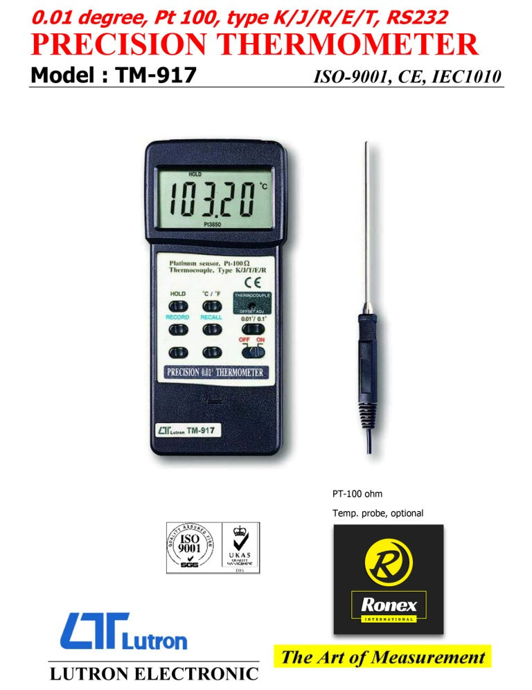 Thumbnail: Lutron TM-917 Digital Precision Thermometer in Bangladesh