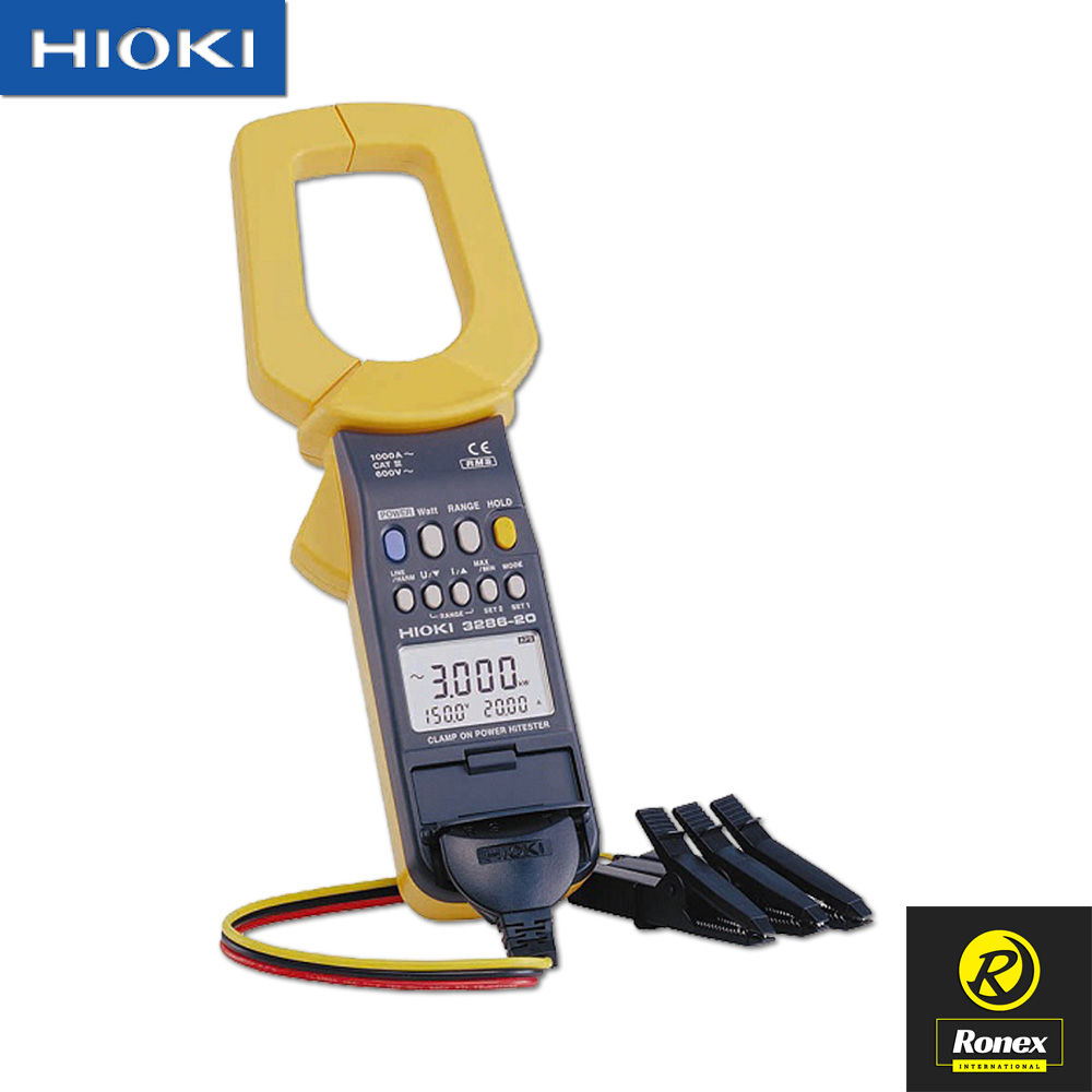 Hioki 3286-20 Digital Clamp On Power Hi-Tester AC/DC