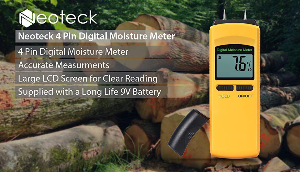 Thumbnail: Neoteck 4 Pin Digital Moisture Meter