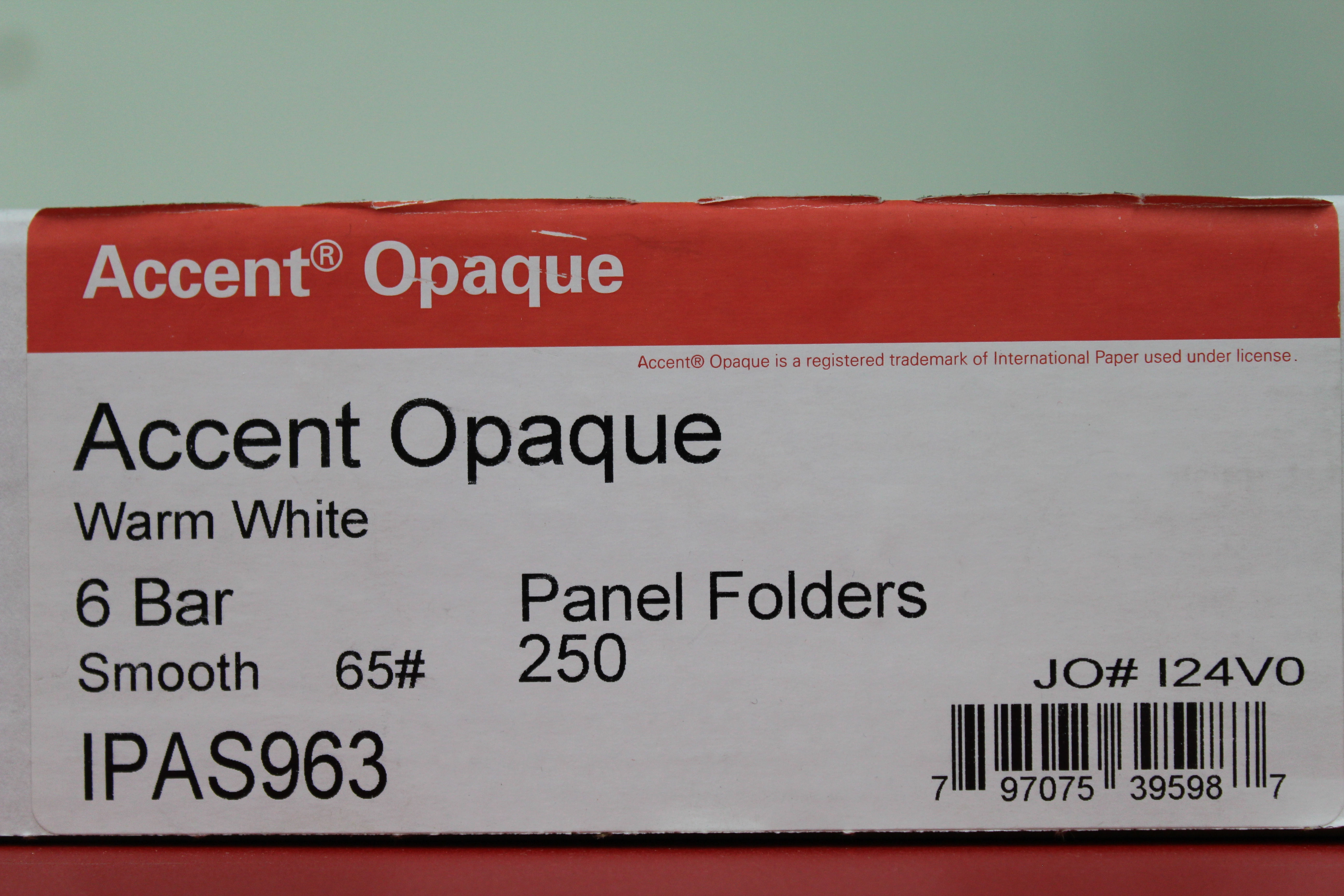 Accent 6 Bar Warm White Panel Folder (250)