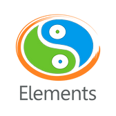 Elements Logo - The Ying Yang relating to our Tagline - Returning Balance to Your Environment. Water, Fire, Earth