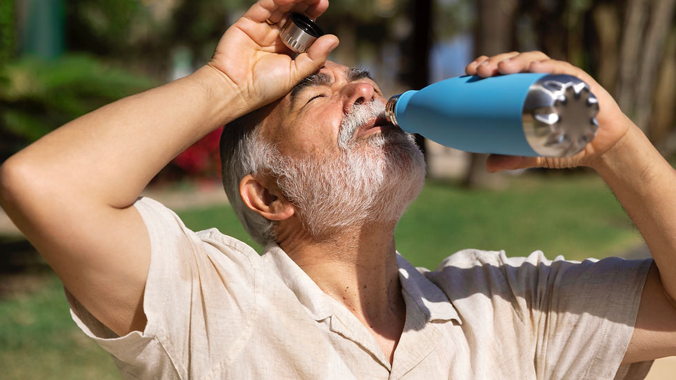 Persona con mayor con diabetes tiene mayor riesgo de complicaciones ante una ola de calor