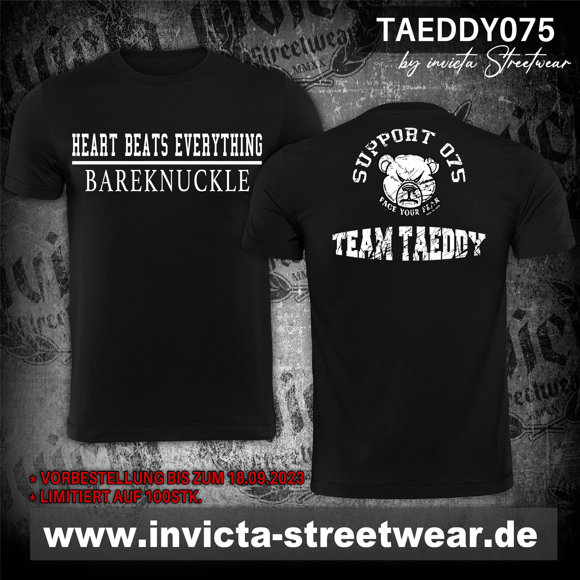 TEAM TAEDDY SHIRT - BAREKNUCKLE