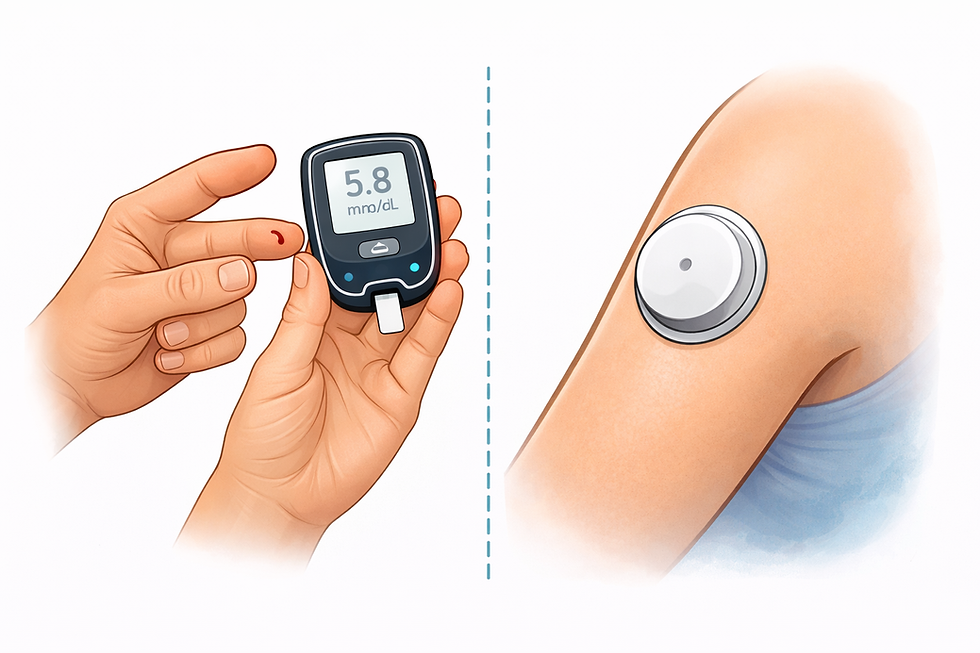 Zamik pri senzorjih za merjenje glukoze