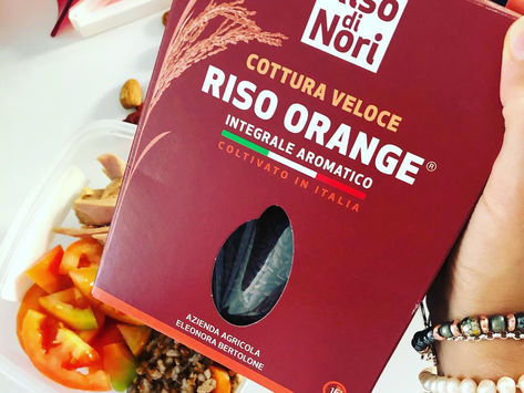 Risotto orange con carote e cipolla rossa