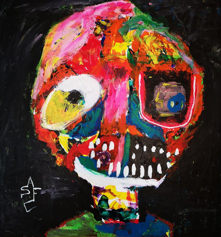 Mr. Nice, contemporary art, art brut, Safu artist, Fulvio Salvi artist, neo-expressionism, italian art, modern art, genoa
contemporary art, modern art, outside art,
abstract art, figurative art, neo expressionism, paintings
