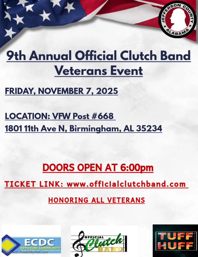 9th Annual Official Clutch Band Veterans Event