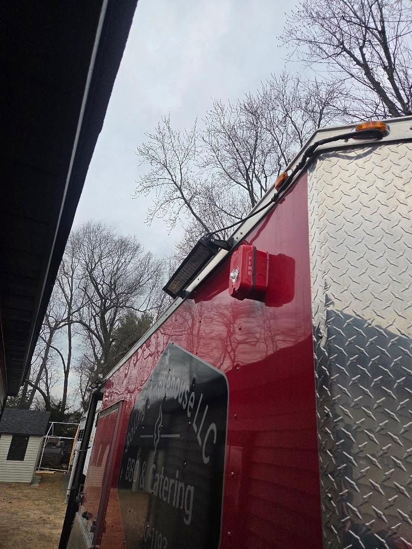  Connecticut food truck showing a newly insFire protection system by DetectionTech