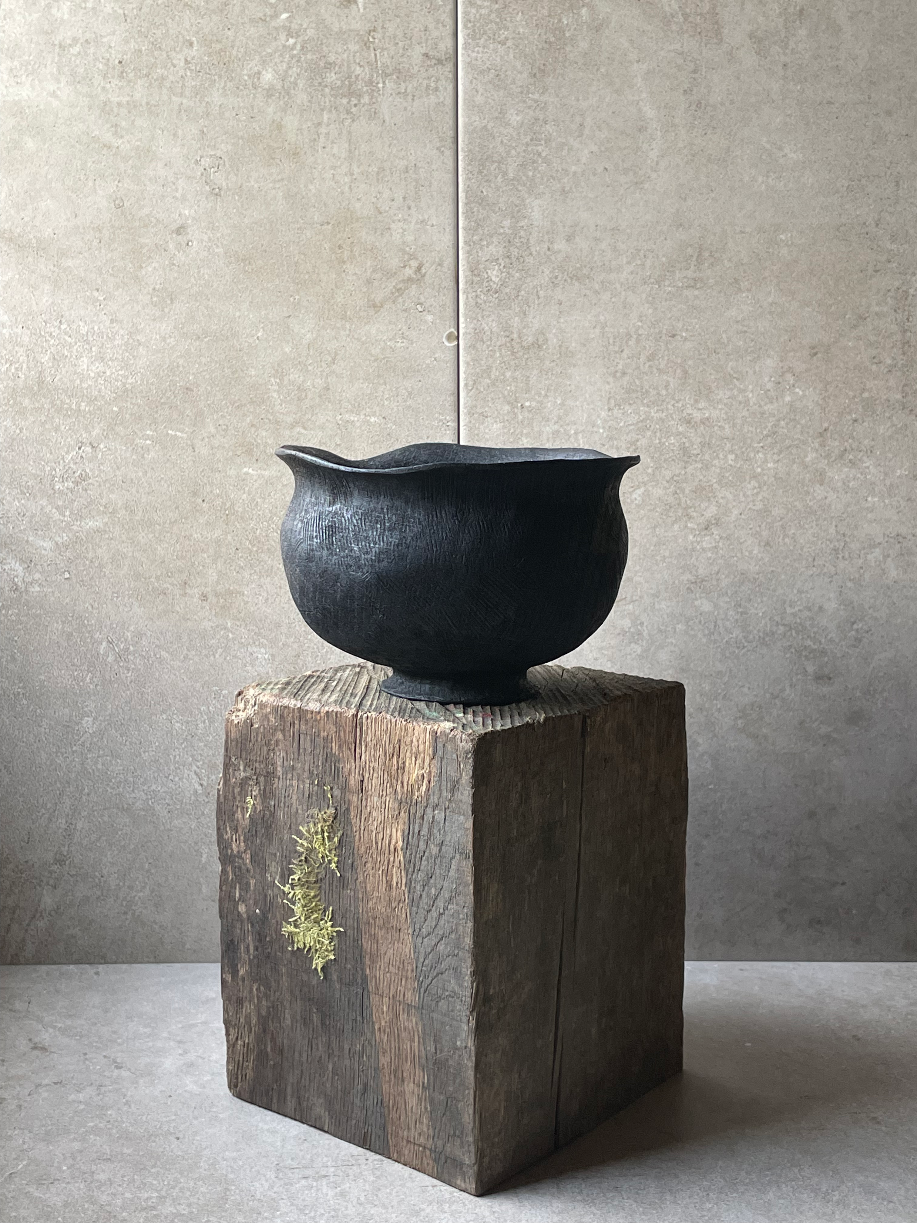 Small ebonised 'Stone' bowl #2