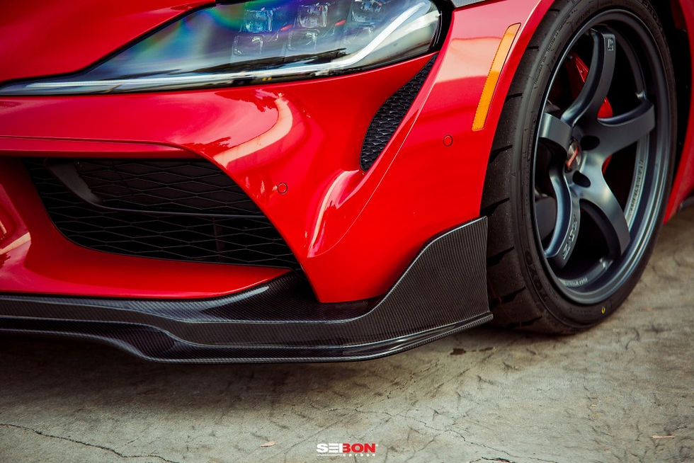 Thumbnail: Seibon - MB-Style Carbon Fiber Front Lip, MKV A90 Supra