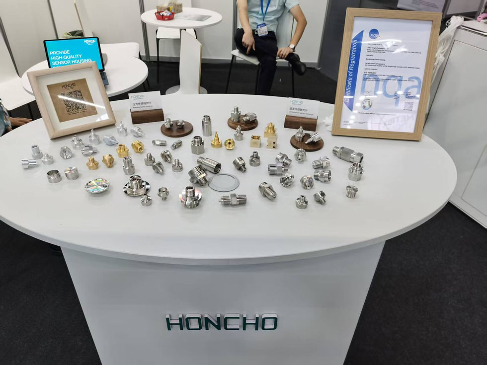 Showcasing Honcho’s precision-machined sensor housings at Sensor + Test 2024 in Nuremberg, Germany.
