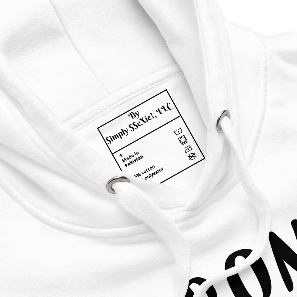 Thumbnail: White Hoodie (UNISEX) Huron Front