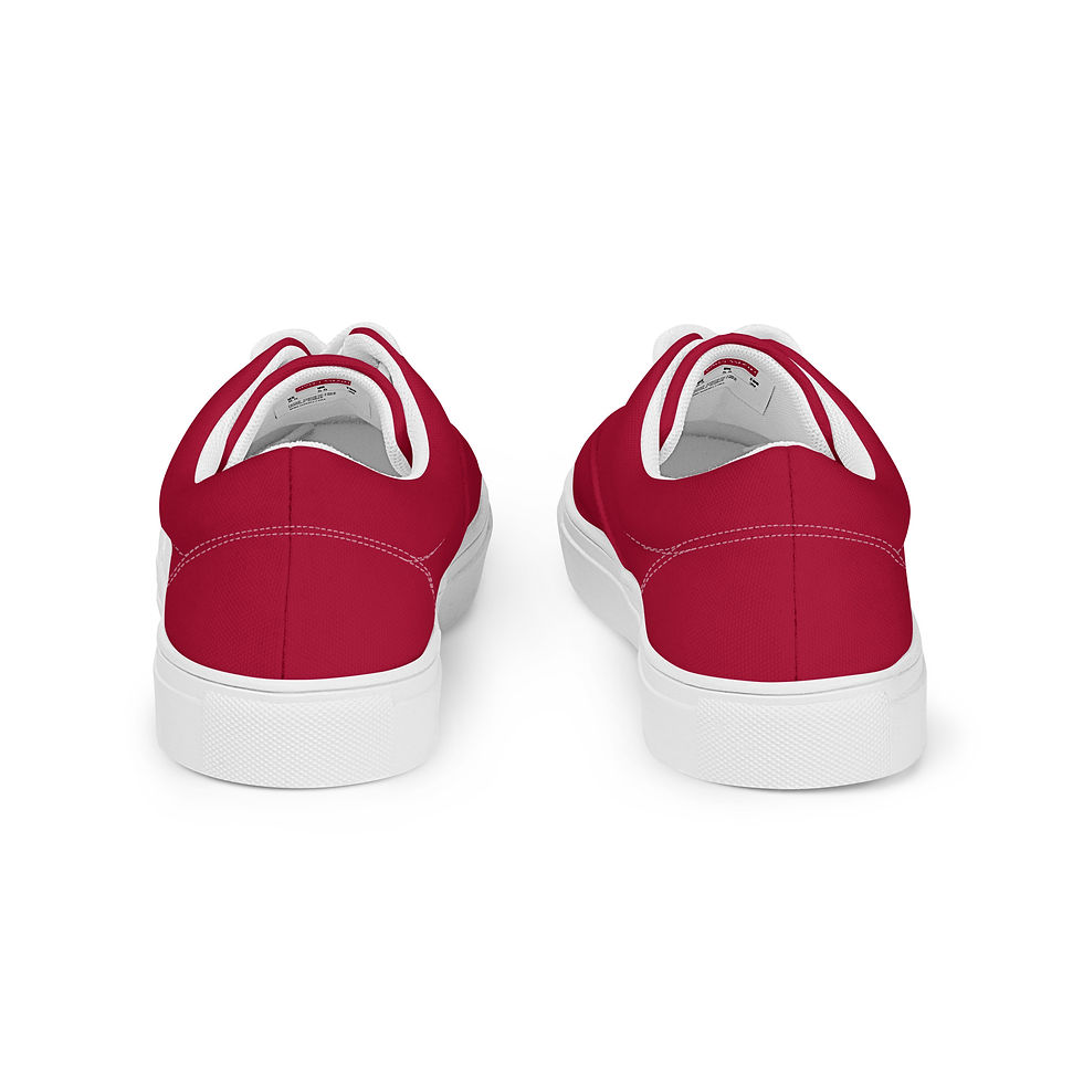 Thumbnail: Women’s lace-up canvas shoes  Red 