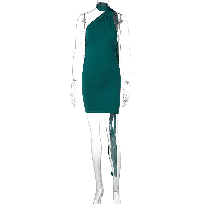 Thumbnail: Women's Dresses Fashion Shoulder Dress