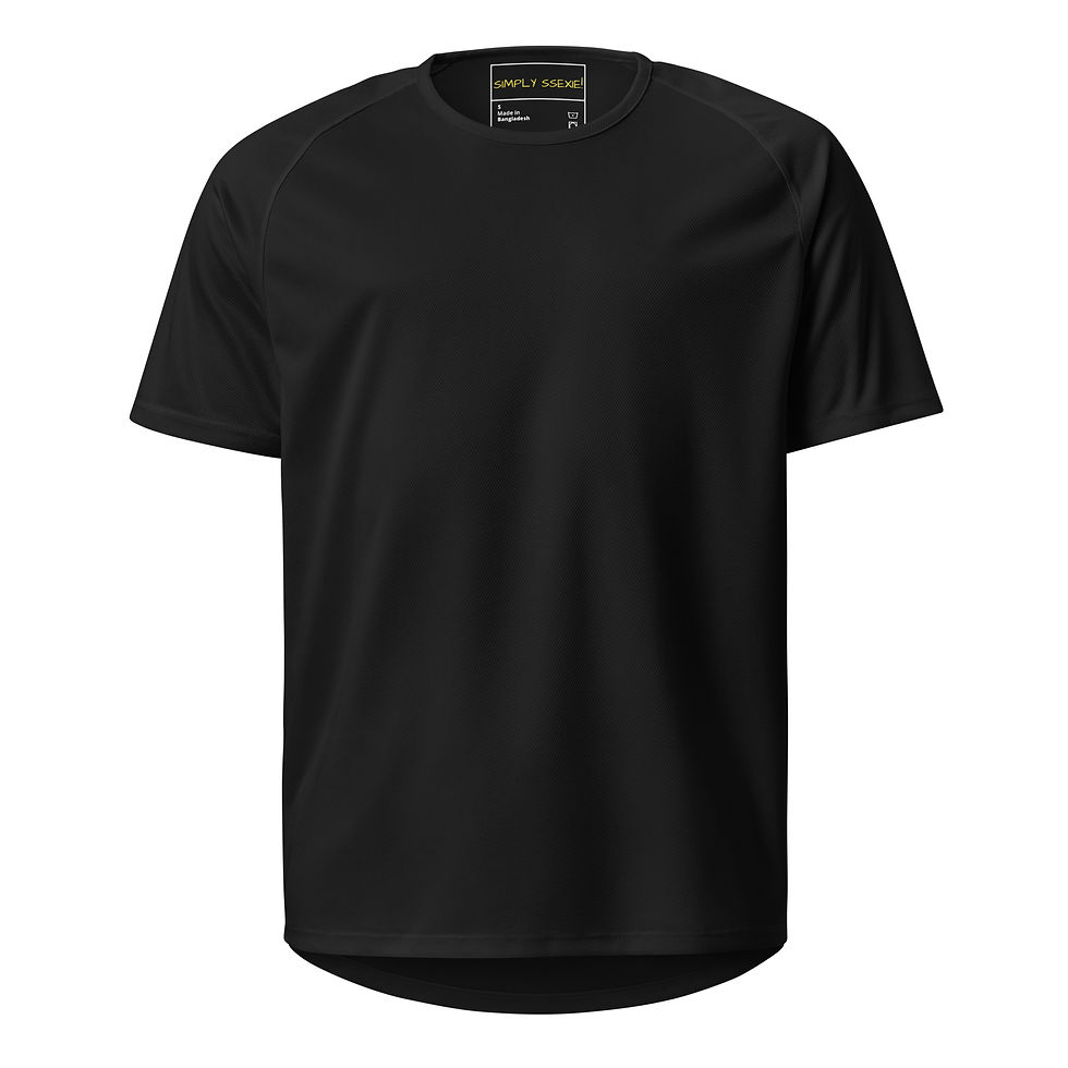 Thumbnail: Unisex Sports Jersey Black W/ Yellow Letters Straight Outta Huron Class Of 1992