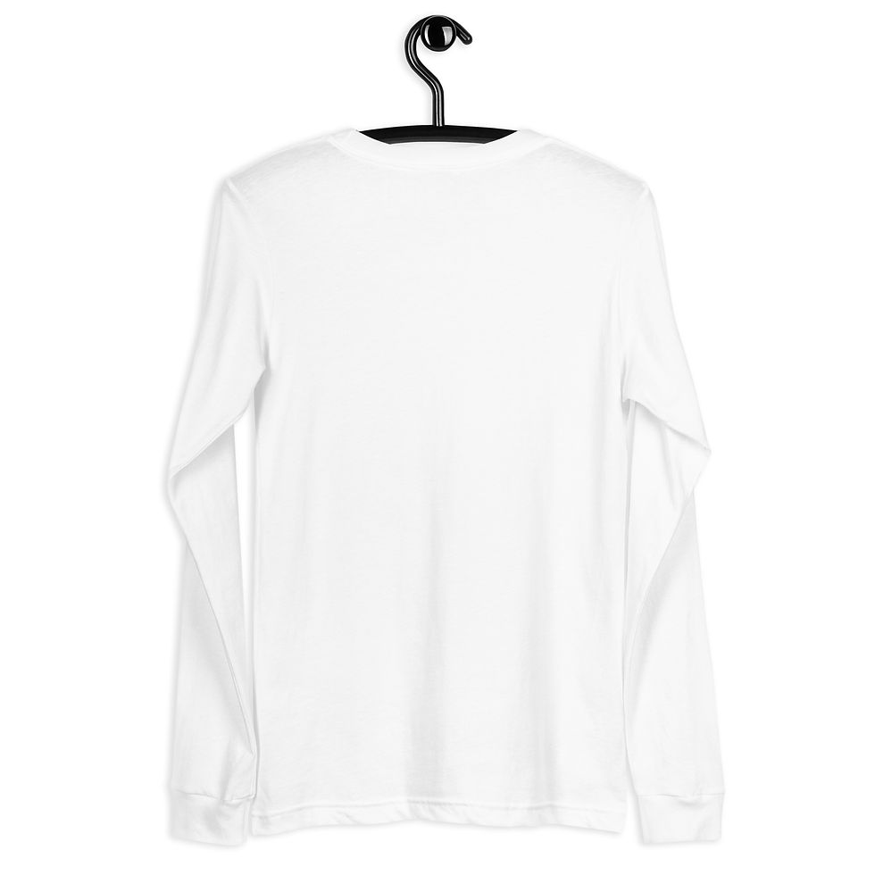 Thumbnail: White Long Sleeve Tee (UNISEX) Anchor Design