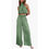 Thumbnail: Suits Casual Sleeveless Midriff-baring Top And Wide Leg Pants 2pcs Set