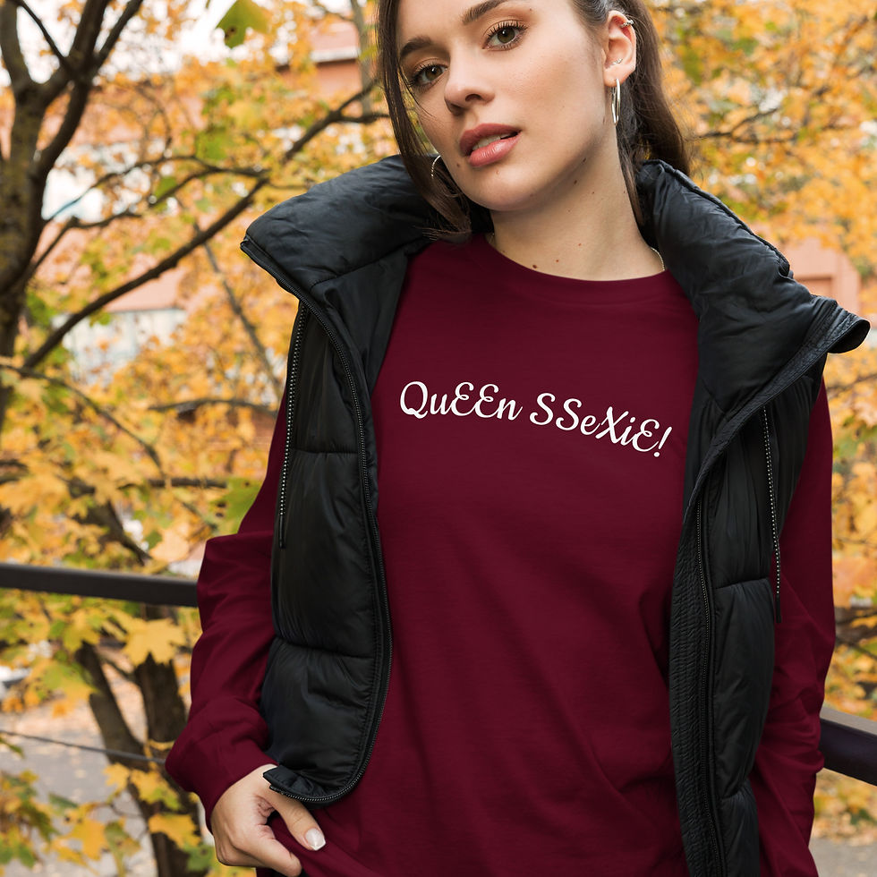 Thumbnail: Long Sleeve T-Shirt (Unisex) QuEEn SSeXiE Collection