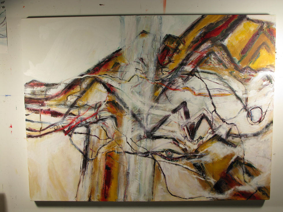 Peruvian Landscape paintings, Mountain paintings, Abstract Expressionism, original Art, Shamanic Vision