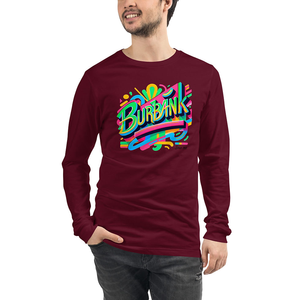 Thumbnail: Unisex Long Sleeve Tee - Burbank In the 90s